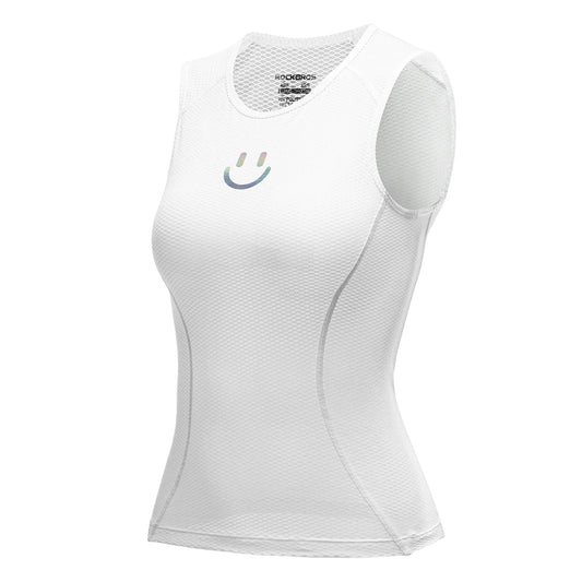 ROCKBROS Breathable Mesh Sleeveless Quick Dry Slim Cycling Base Layer for Women
