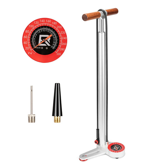 ROCKBROS 240PSI Classic Floor Drive 3.5 High Pressure Bicycle Floor Pump with Accurate 3.5" Analog Gauge