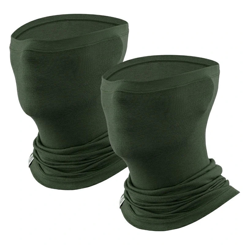 Merino Wool Thermal Neck Gaiter Face Mask for Men Women