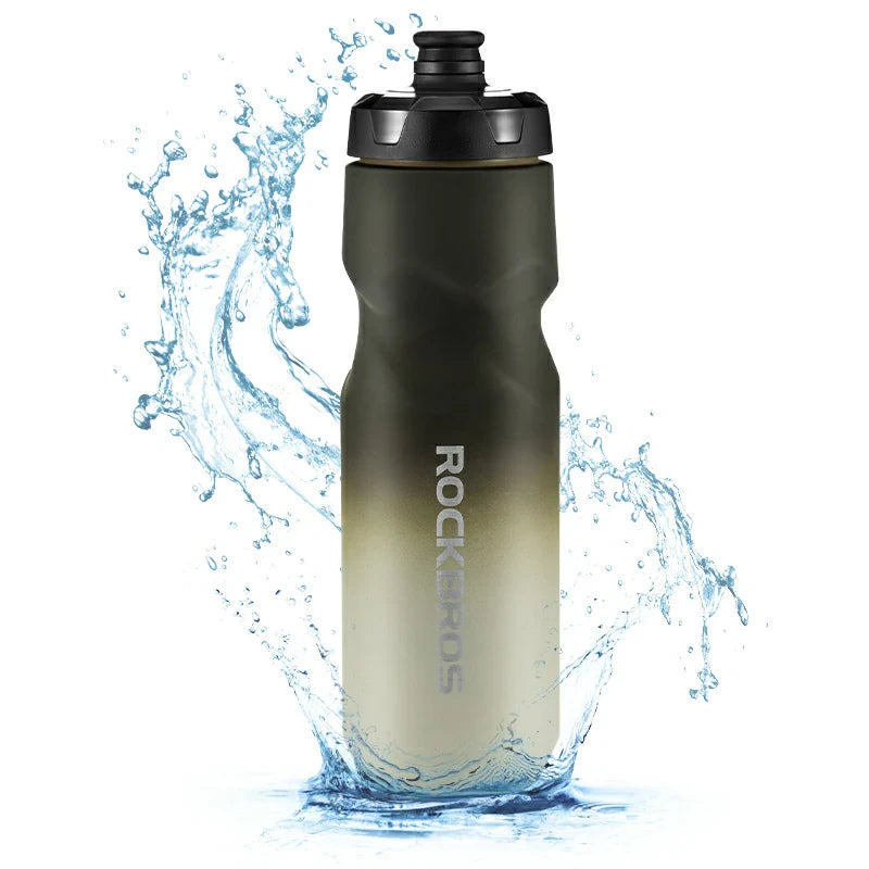 Skin-Feeling Bike Bottle with Pull-Top Lid – Lightweight Leakproof 600/750ml