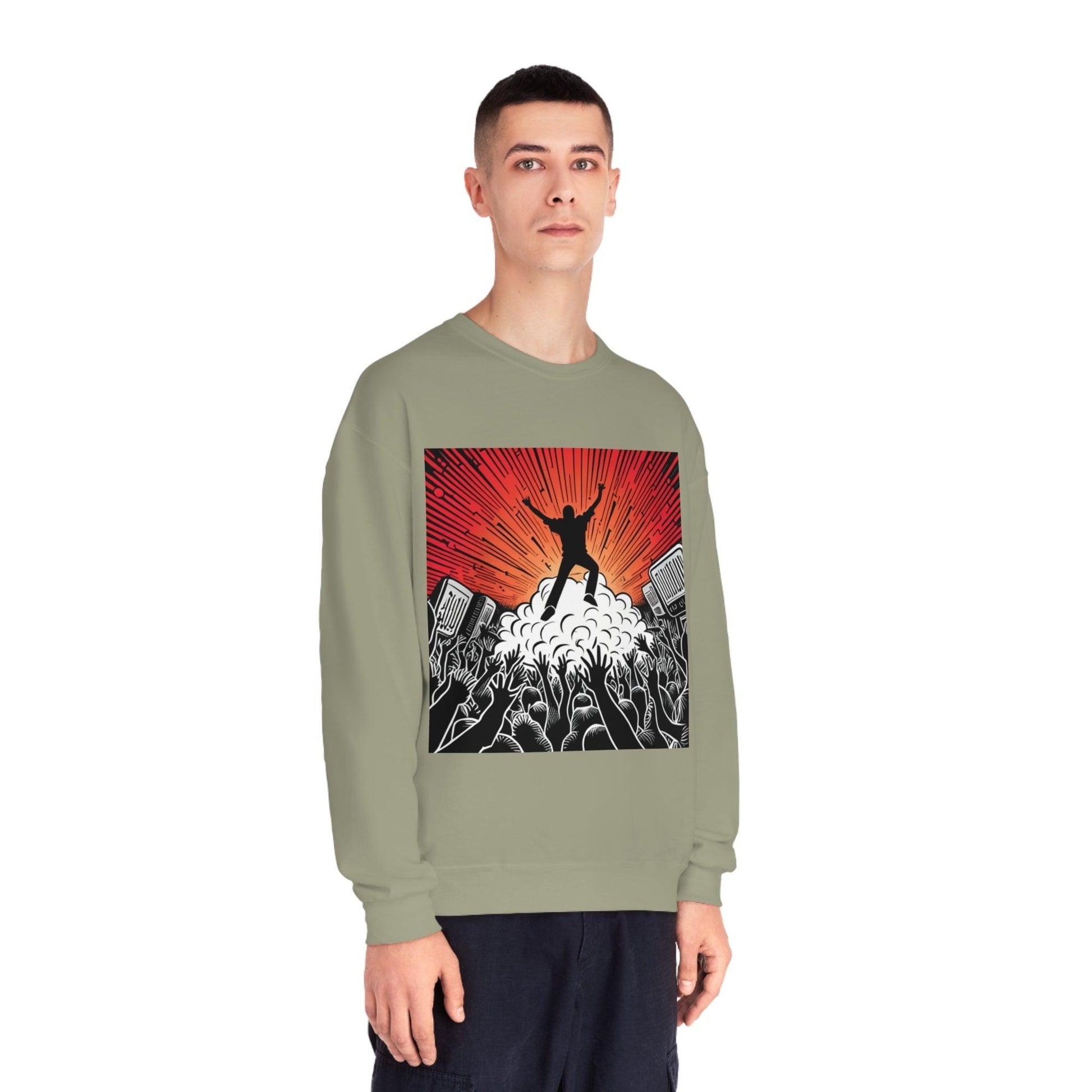 Metal Concert Unisex NuBlend® Crewneck Sweatshirt - Lizard Vigilante