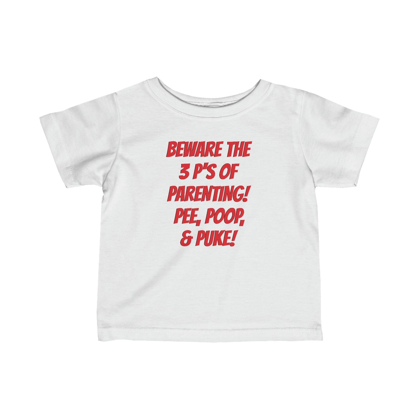 The 3 P's PEE, POOP & PUKE Infant Fine Jersey Tee - Lizard Vigilante