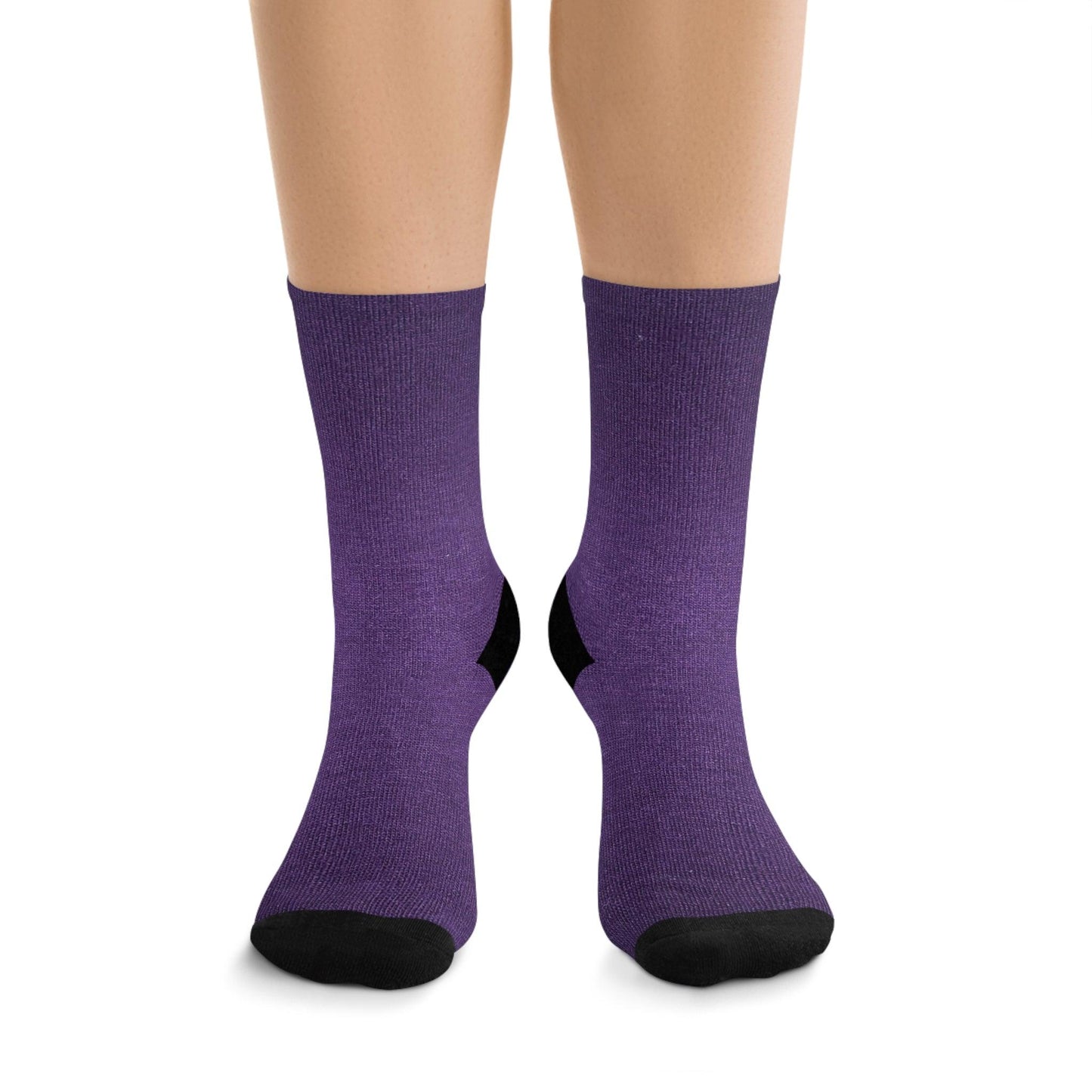 Faux Purple Silk Recycled Poly Socks - Lizard Vigilante