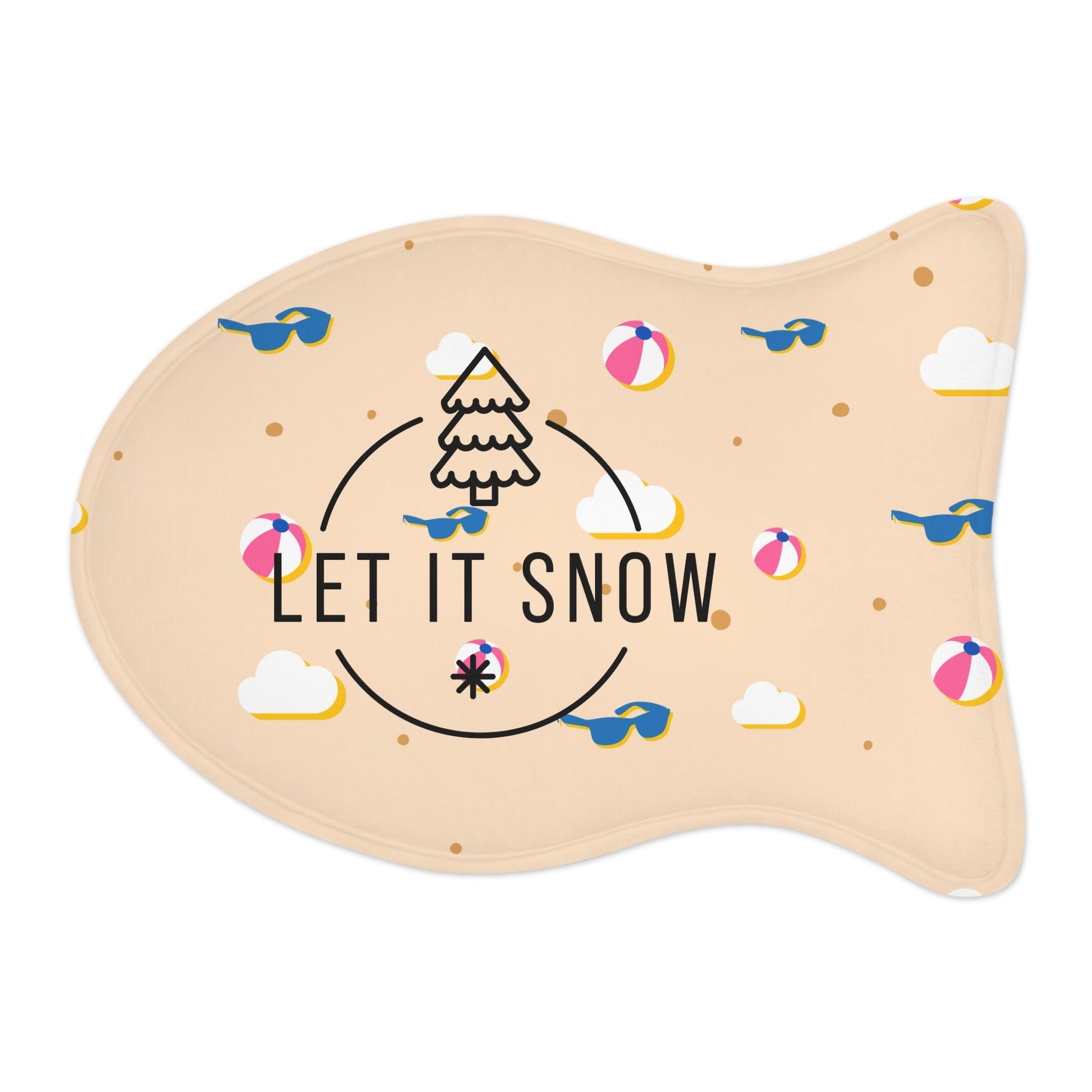 Let It Snow Sand Beach Pet Feeding Mats - Lizard Vigilante