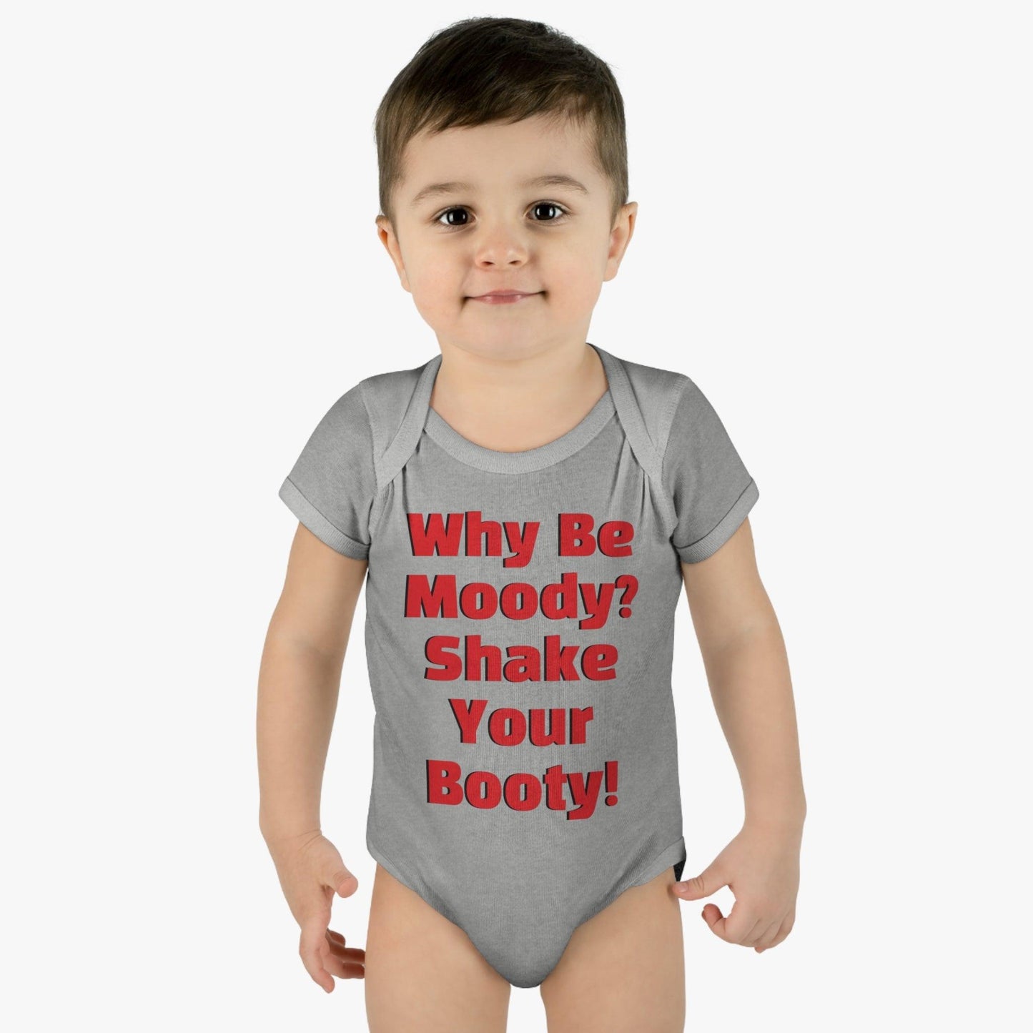 Why Be Moody? Shake Your Booty! Infant Baby Rib Bodysuit - Lizard Vigilante