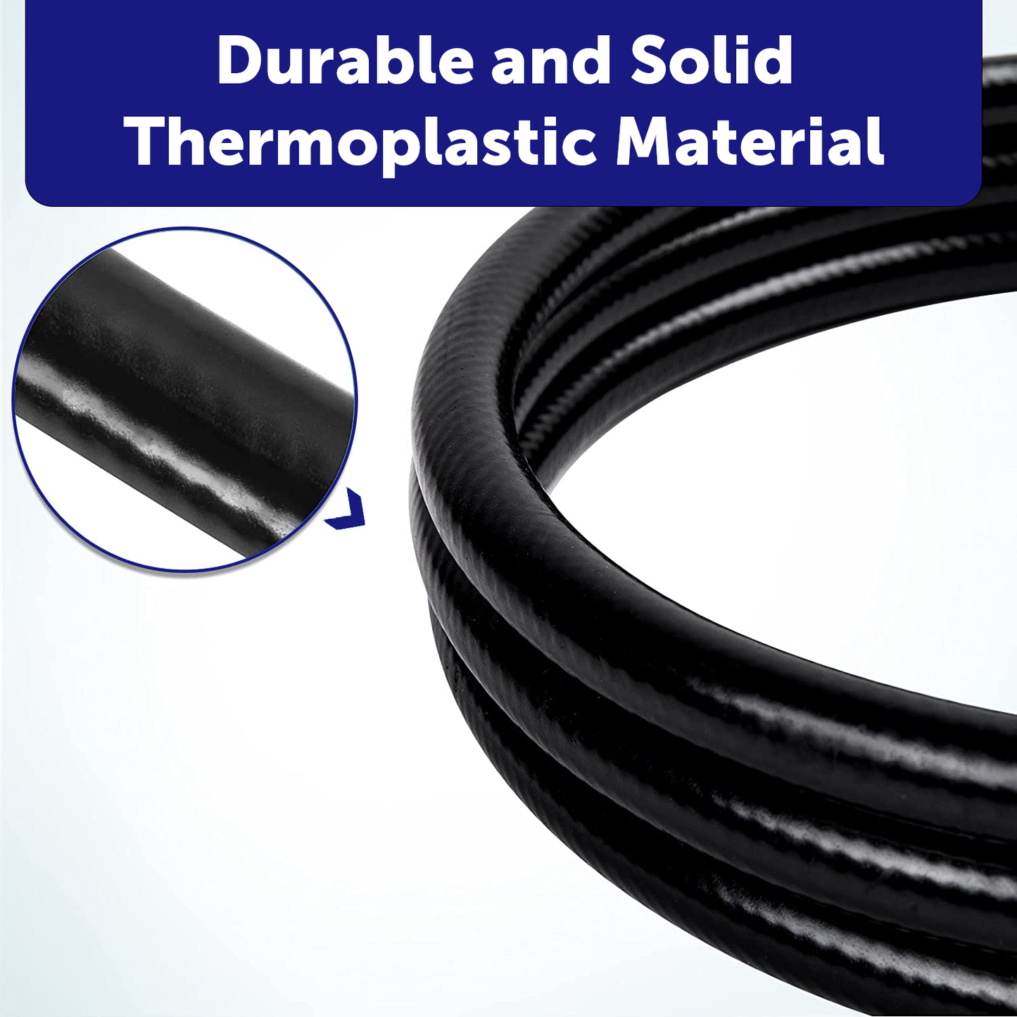 Flame King Thermo Plastic Hose Assembly for LP and Natural Gas, 60 Inch, 3/8 Inch