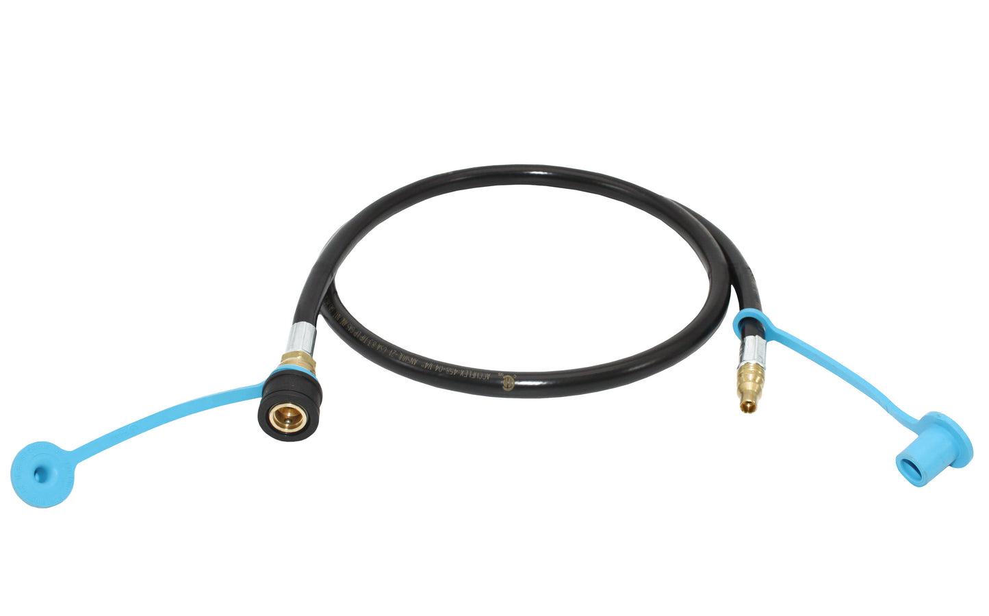 Flame King RV, Van, Trailer, Dual Quick Connect Hose, LP Gas Only, 48 inch, 1/4 inch