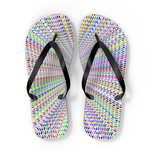 Colorfull Pattern Flip Flops - Lizard Vigilante