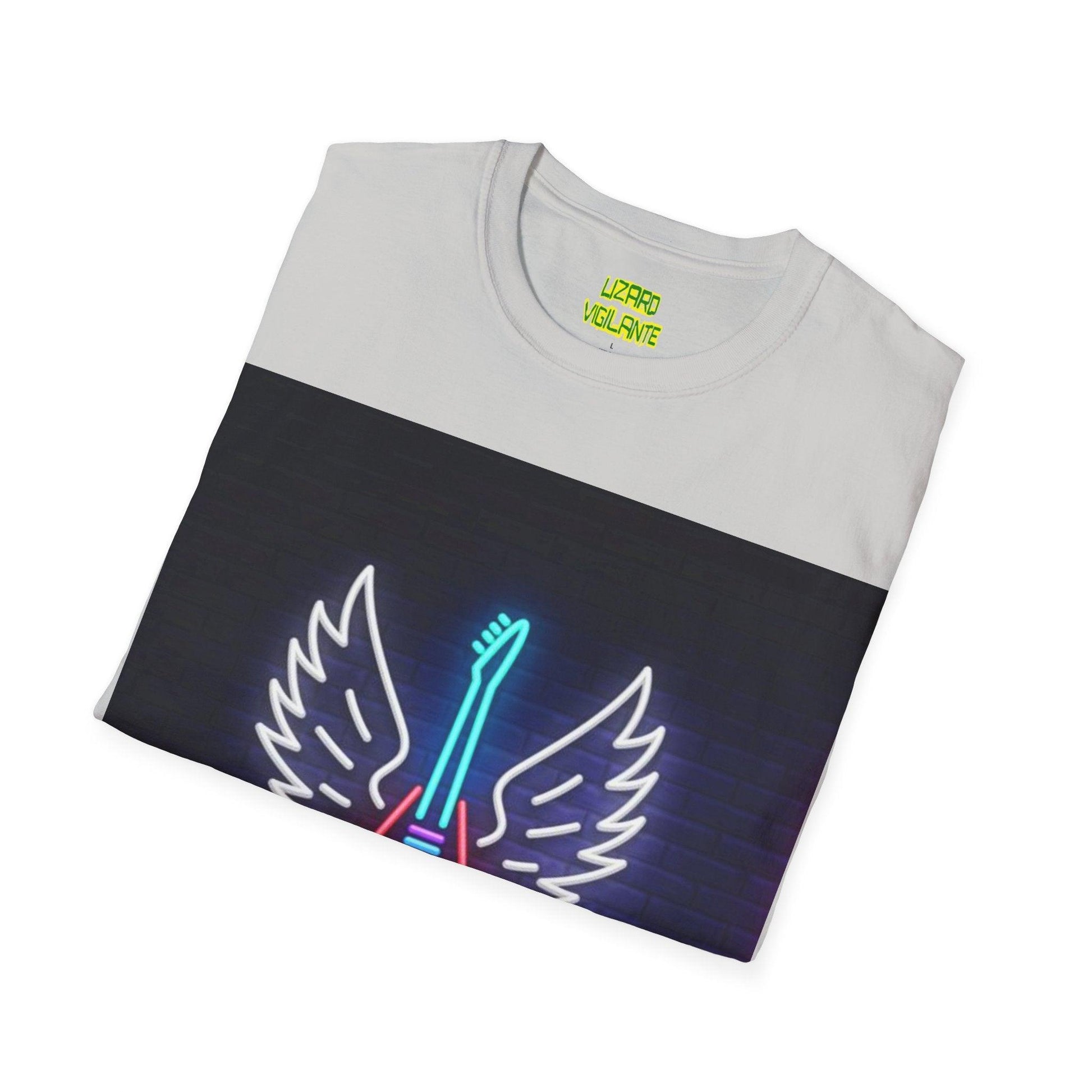 Neon Guitar Shop Unisex Softstyle T-Shirt - Lizard Vigilante