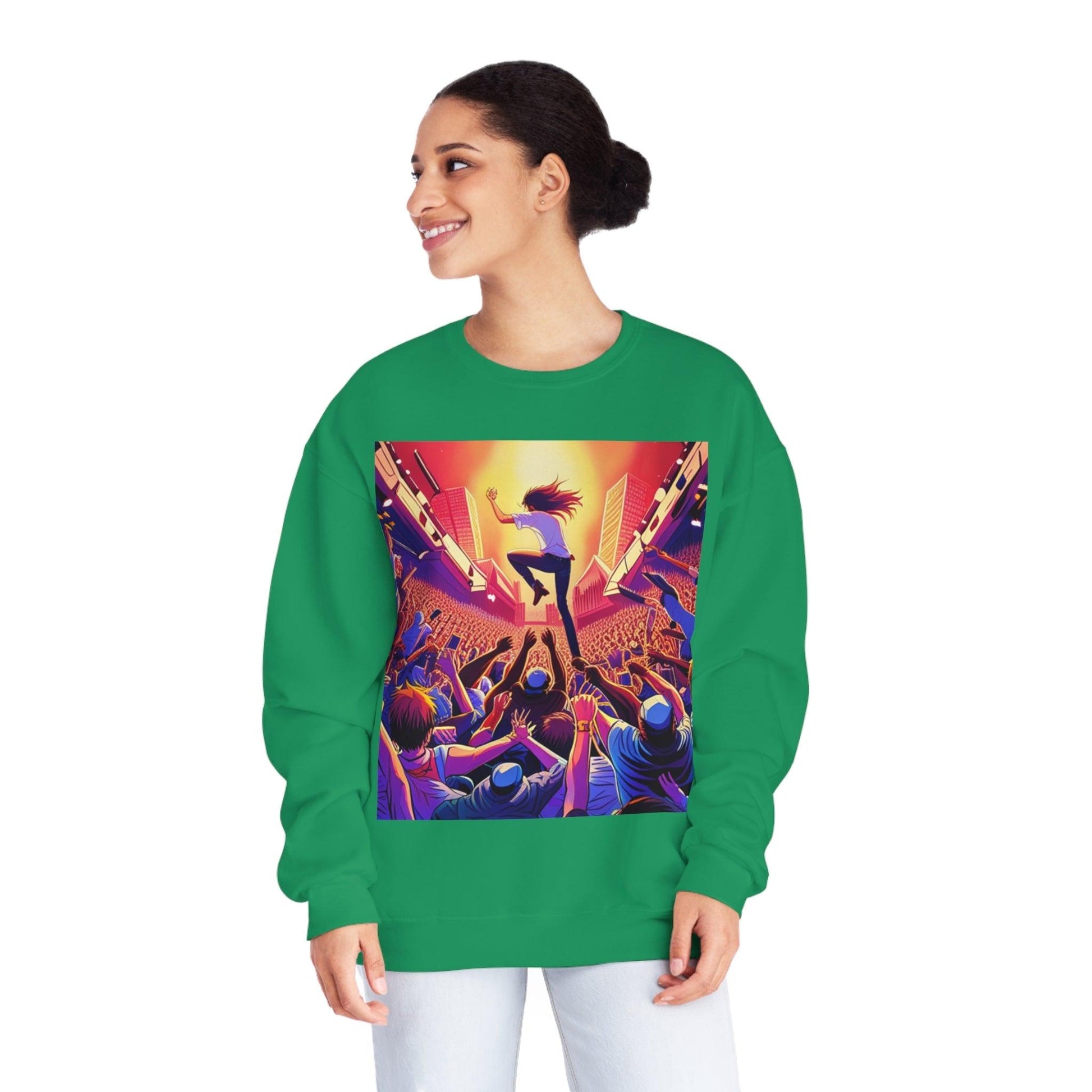 Metal Anime Unisex NuBlend® Crewneck Sweatshirt - Lizard Vigilante