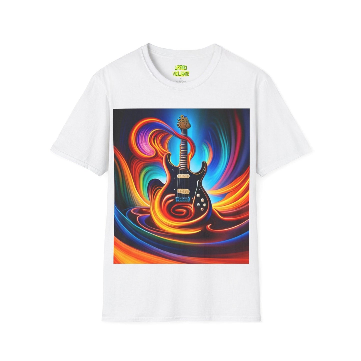 Tornado Guitar Unisex Softstyle T-Shirt - Lizard Vigilante