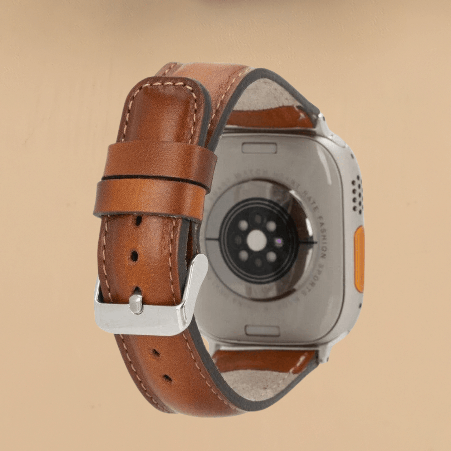Apple Watch Rustic Brown Leather Strap - Boston