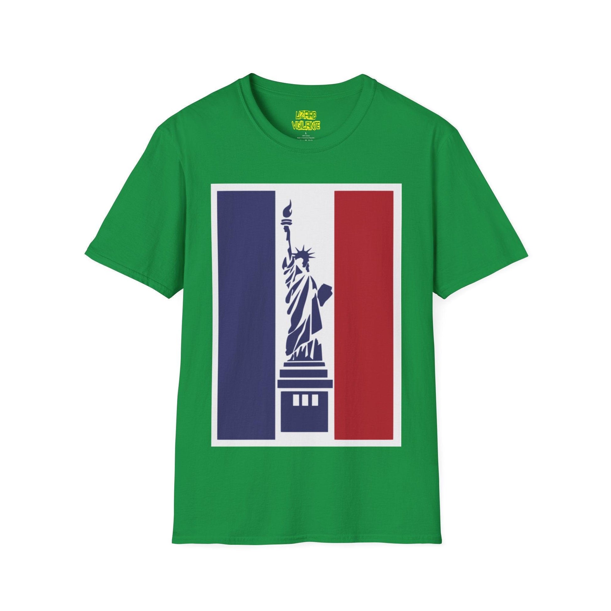 Statue of Liberty Graphic Unisex Softstyle T-Shirt - Lizard Vigilante