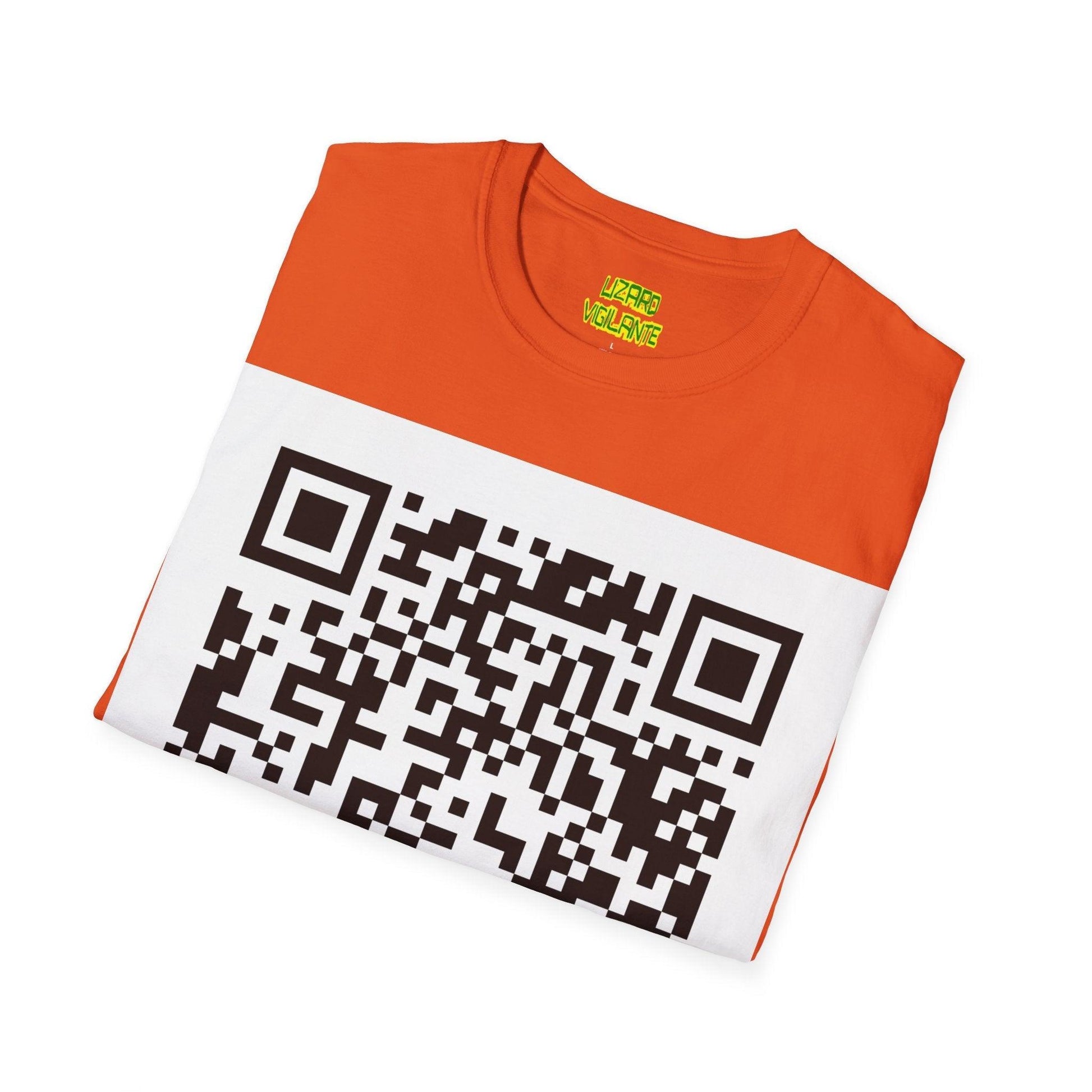 Lizard Vigilante QR Code Unisex Softstyle T-Shirt - Lizard Vigilante