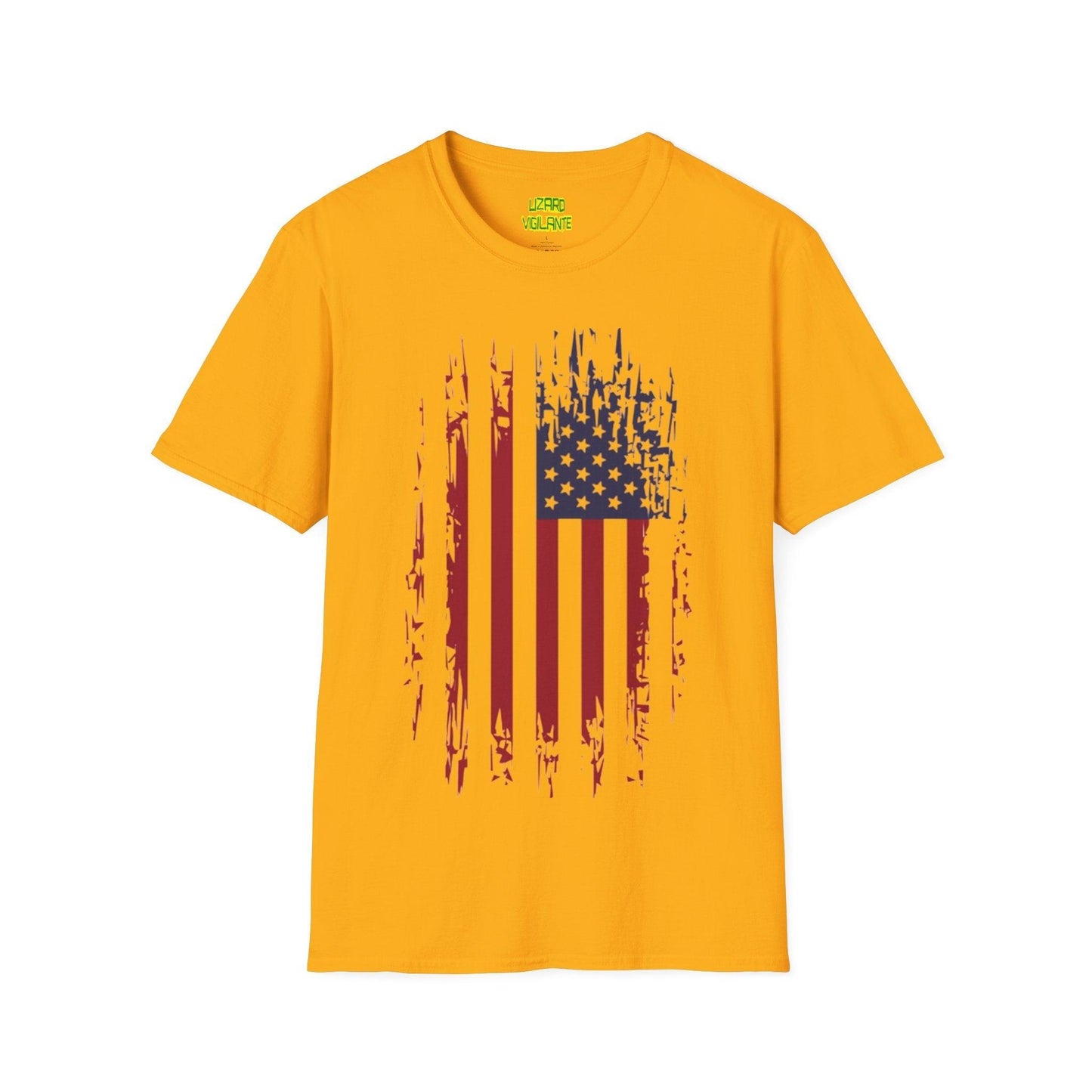 Old Glory Graphic Unisex Softstyle T-Shirt - Lizard Vigilante