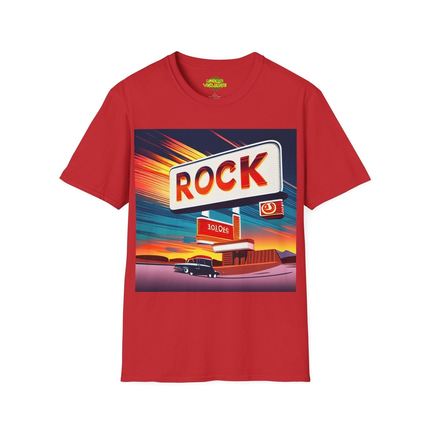 Rock Station Unisex Softstyle T-Shirt - Lizard Vigilante