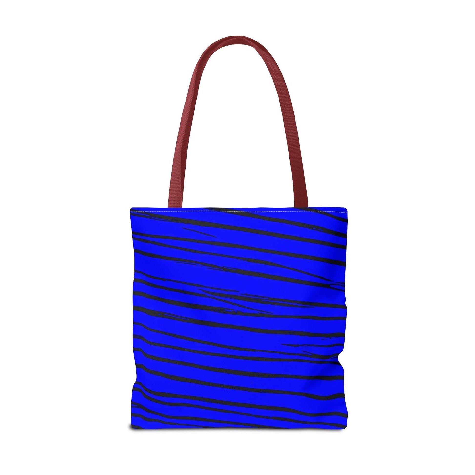 Black & Blue Strips Tote Bag - Lizard Vigilante