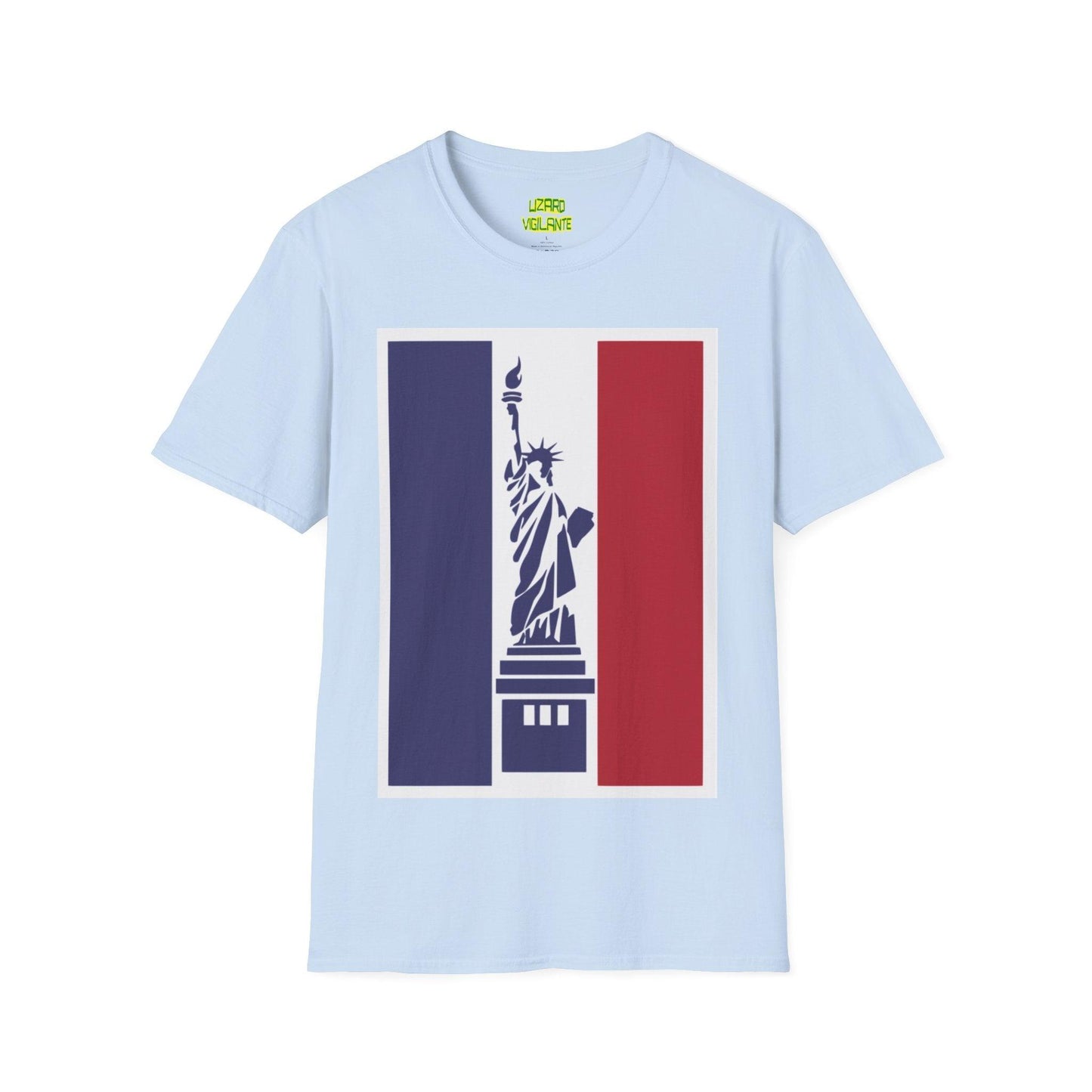 Statue of Liberty Graphic Unisex Softstyle T-Shirt - Lizard Vigilante