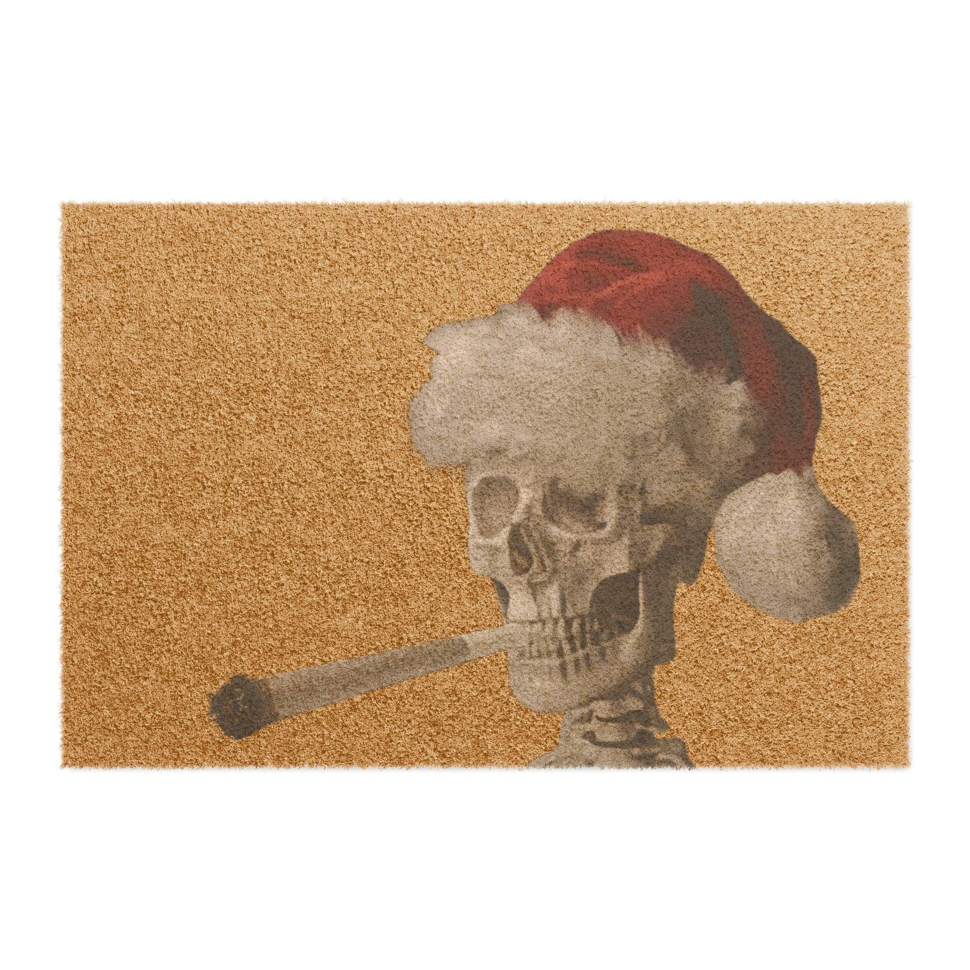 Skeleton Santa Toking Doormat - Lizard Vigilante