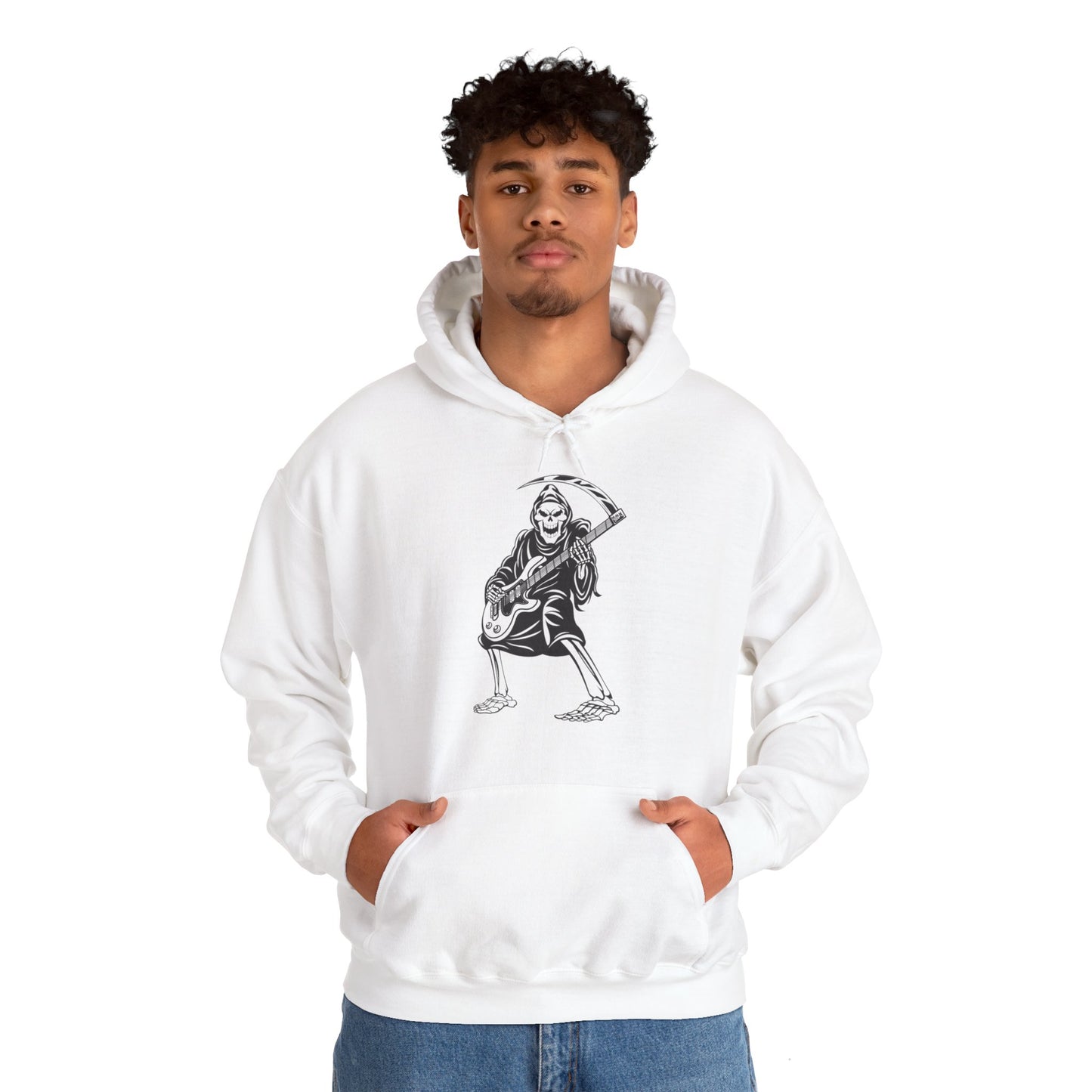 Guitar Reaper Unisex Heavy Blend™ Hooded Sweatshirt - Lizard Vigilante