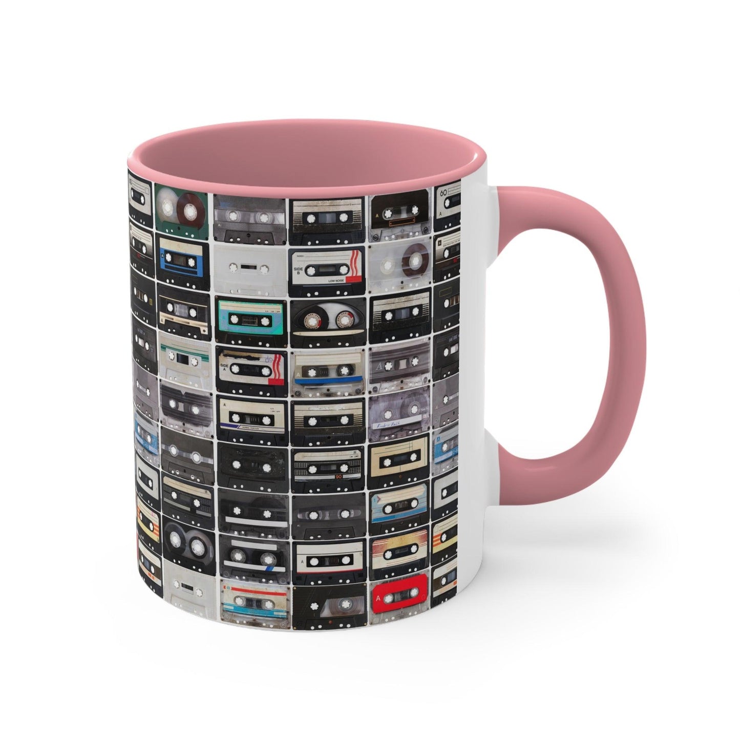 Cassettes Accent Coffee Mug, 11oz - Lizard Vigilante