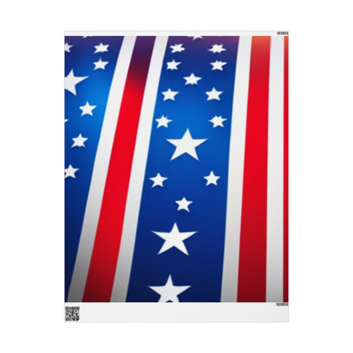 Red White and Blue Patriotic Wrapping Papers - Lizard Vigilante