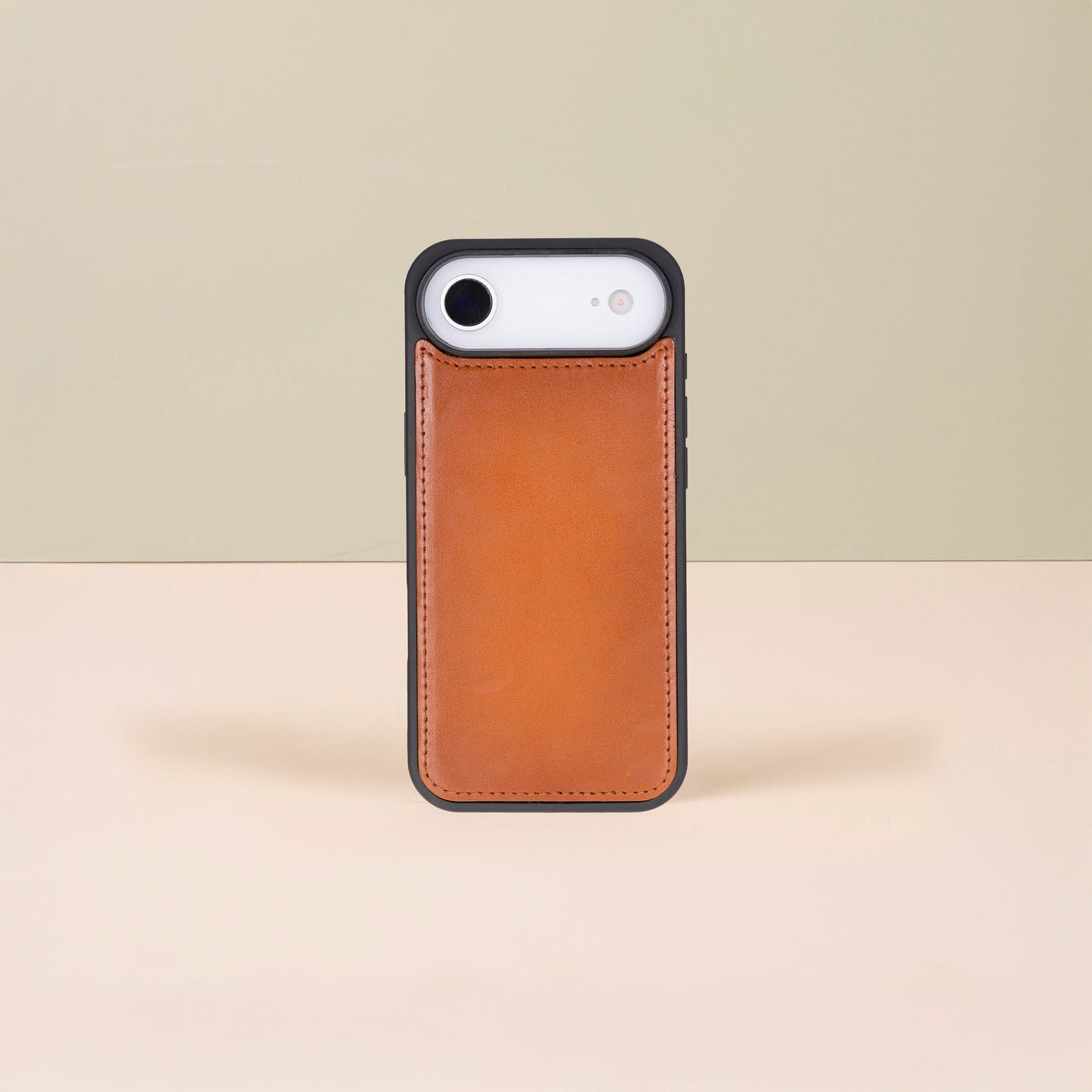 Premium Leather iPhone Air Wallet Case – Rustic Brown - Austin