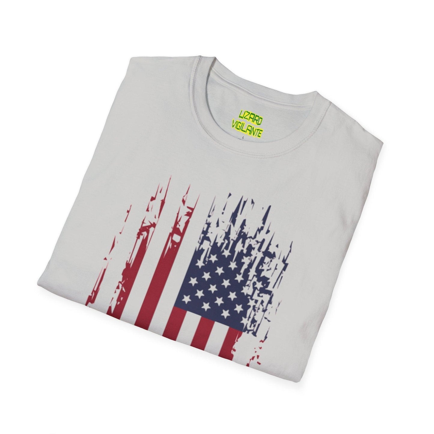 Old Glory Graphic Unisex Softstyle T-Shirt - Lizard Vigilante