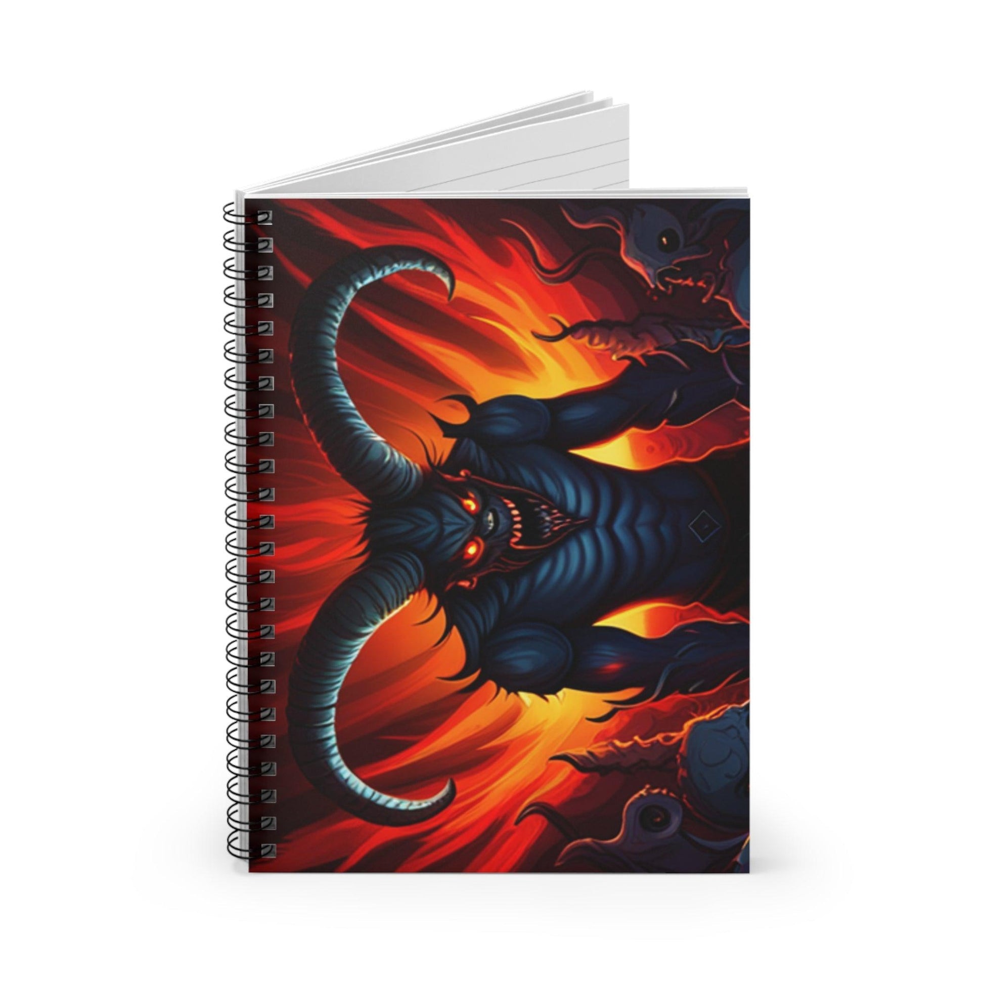 Horny Devil Spiral Notebook - Ruled Line - Lizard Vigilante