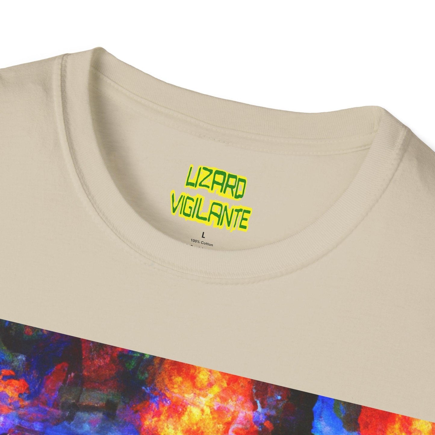 Rock Flame Unisex Softstyle T-Shirt - Lizard Vigilante