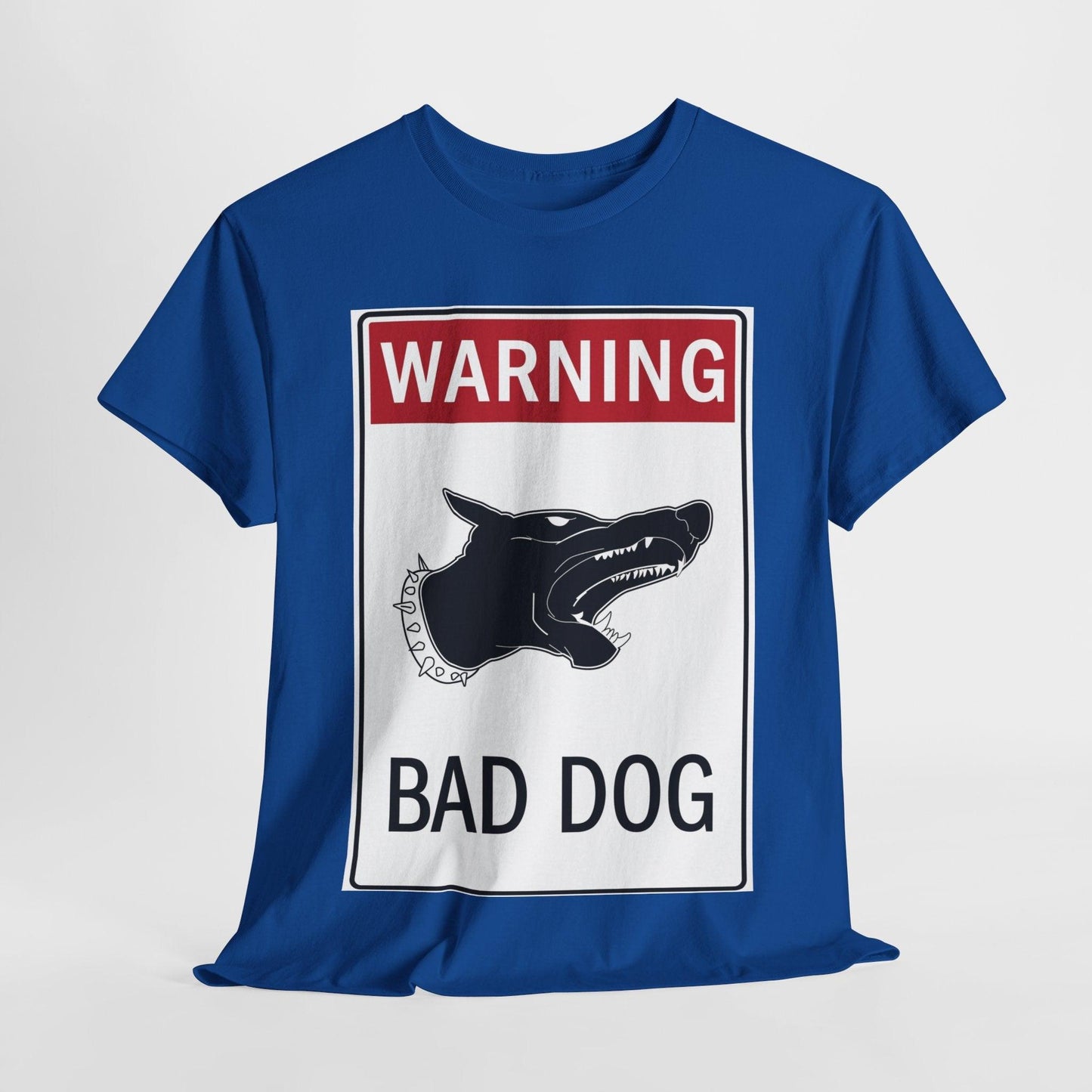 Warning Bad Dog Unisex Heavy Cotton Tee - Lizard Vigilante