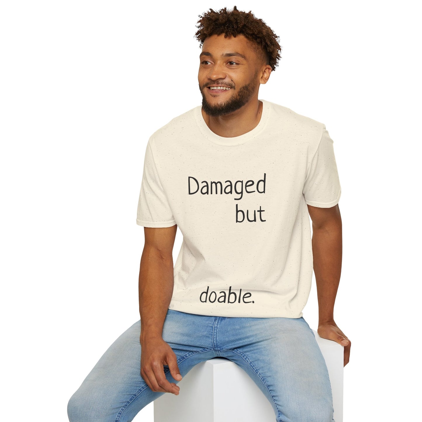 Damaged but doable. Unisex Softstyle T-Shirt - Lizard Vigilante