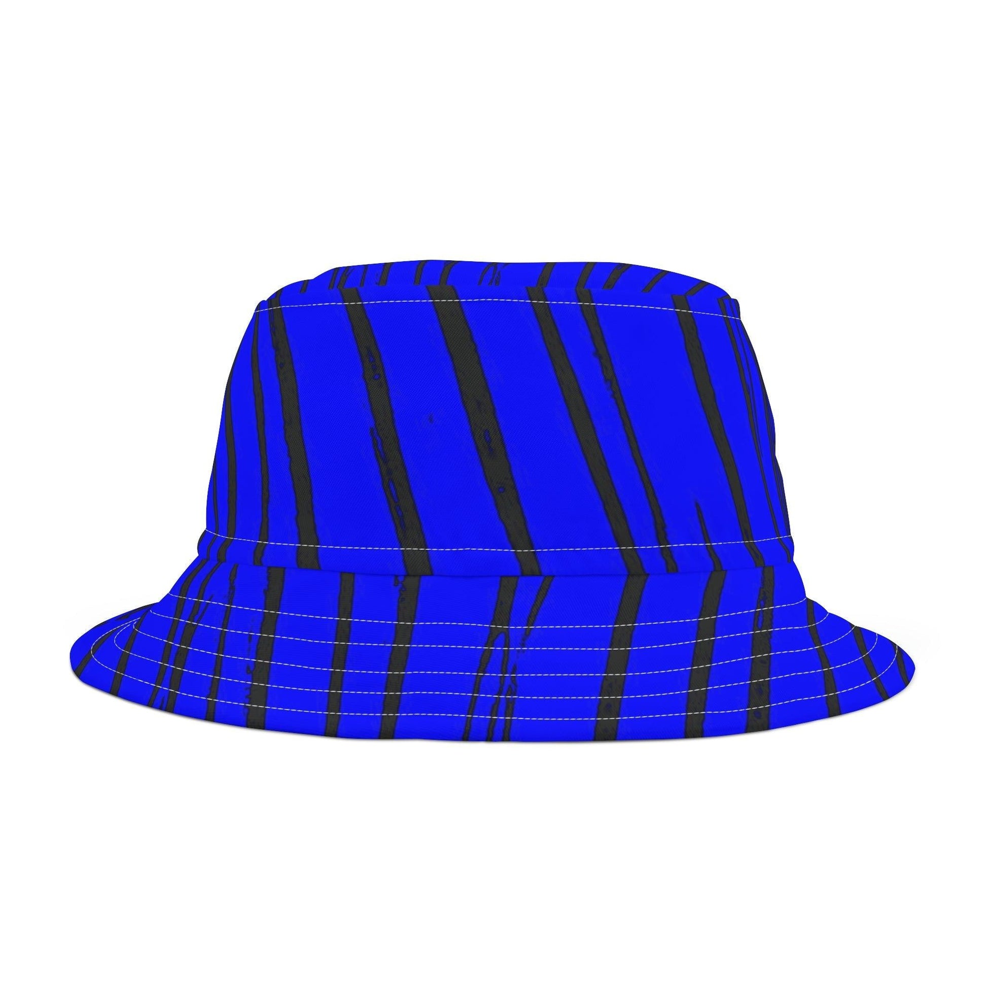 Blue Strips Bucket Hat - Lizard Vigilante