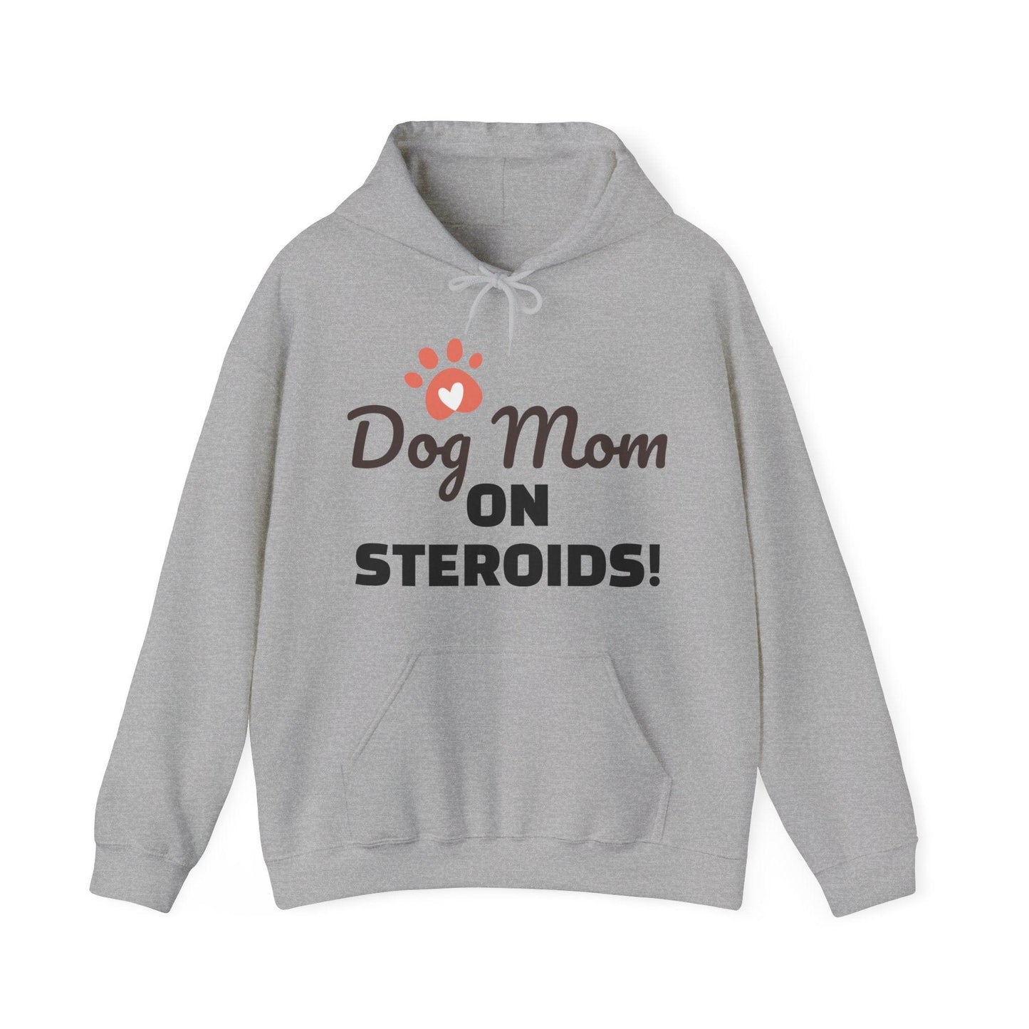 Dog Mom ON STEROIDS! Unisex Heavy Blend™ Hooded Sweatshirt - Lizard Vigilante