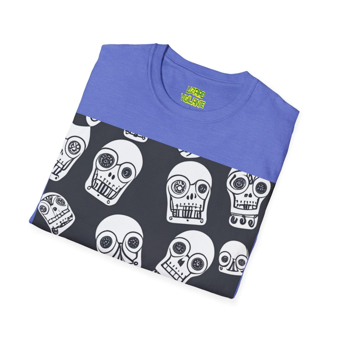 Bot Skulled Unisex Softstyle T-Shirt - Lizard Vigilante