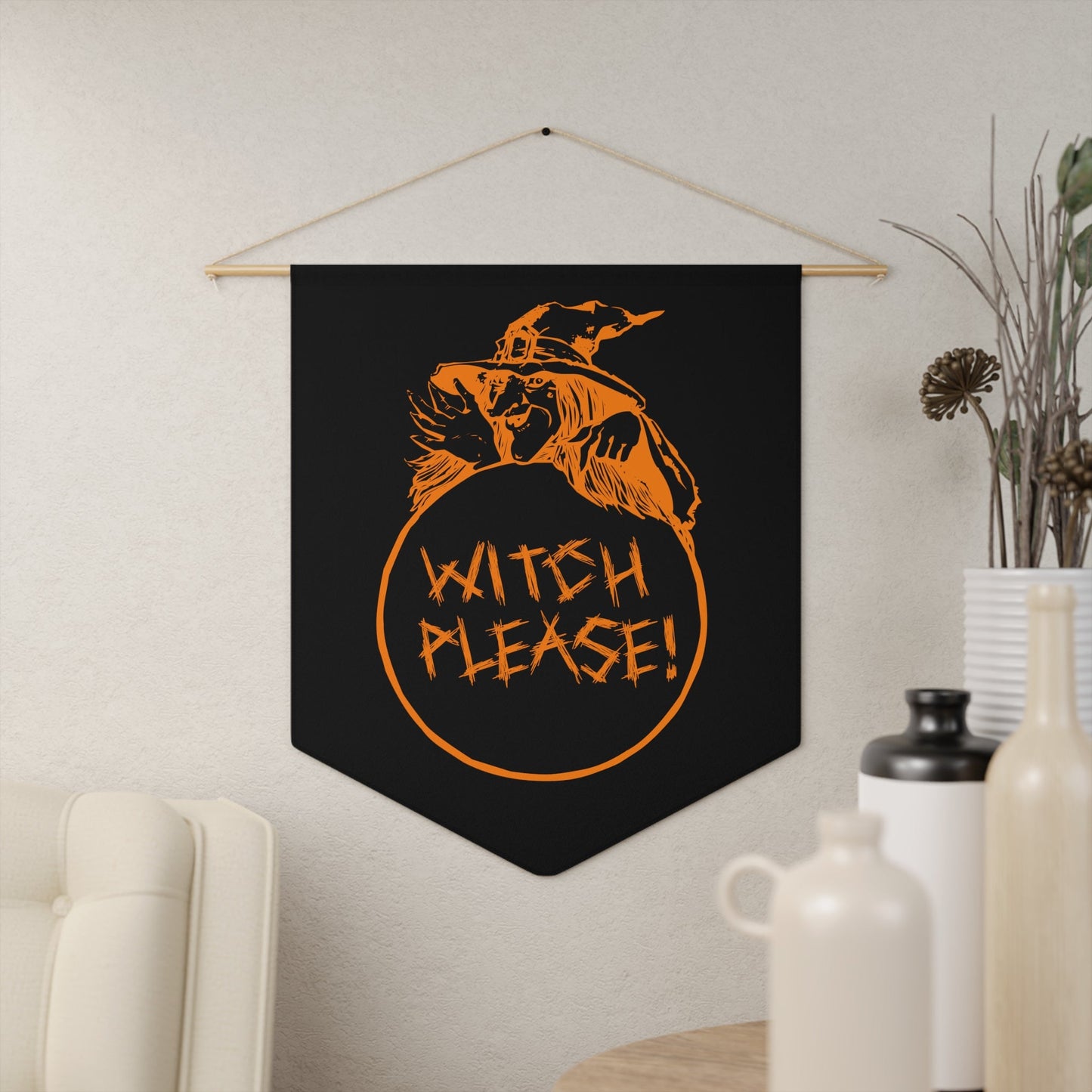 Witch Please Pennant - Lizard Vigilante