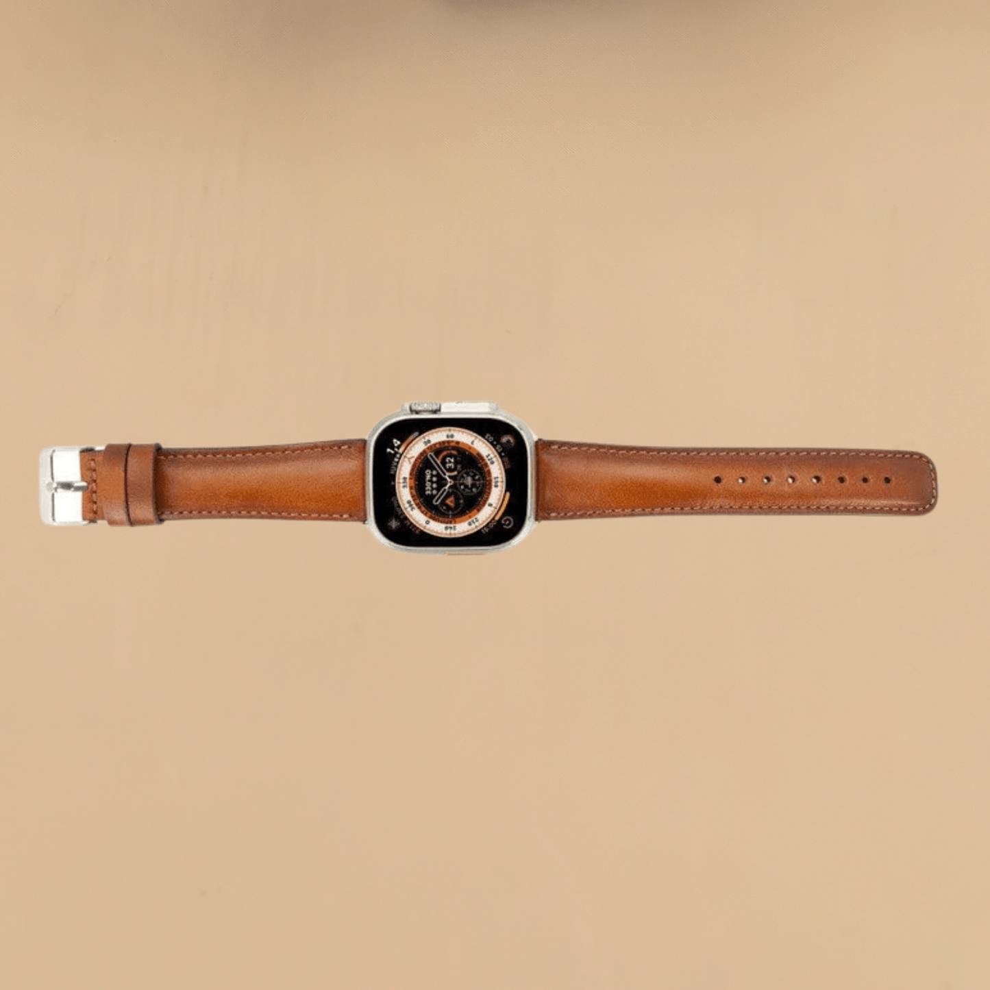 Apple Watch Rustic Brown Leather Strap - Boston