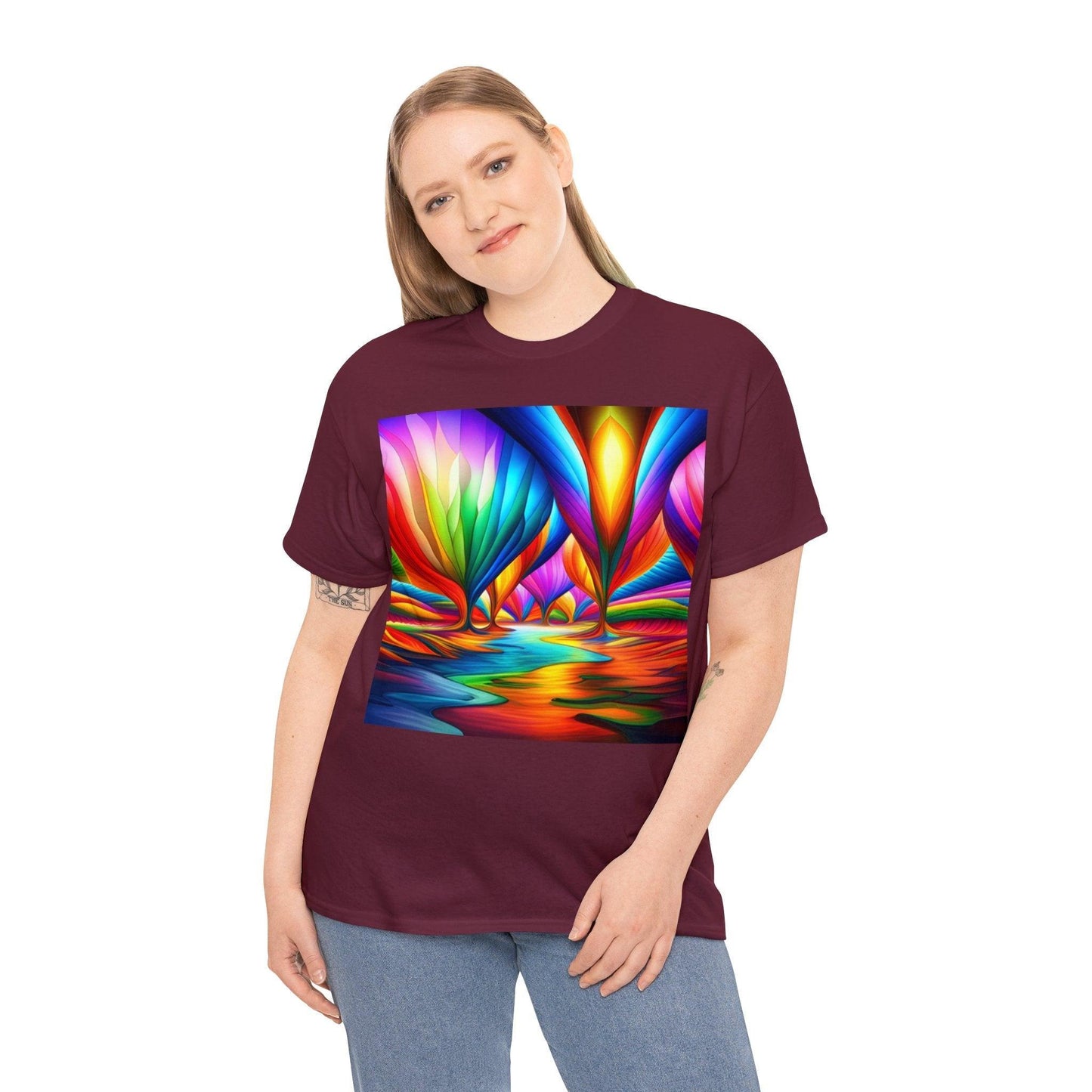 Salivation Multicolored Unisex Heavy Cotton Tee - Lizard Vigilante