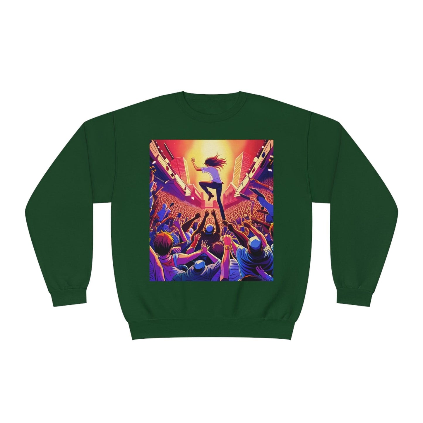 Metal Anime Unisex NuBlend® Crewneck Sweatshirt - Lizard Vigilante