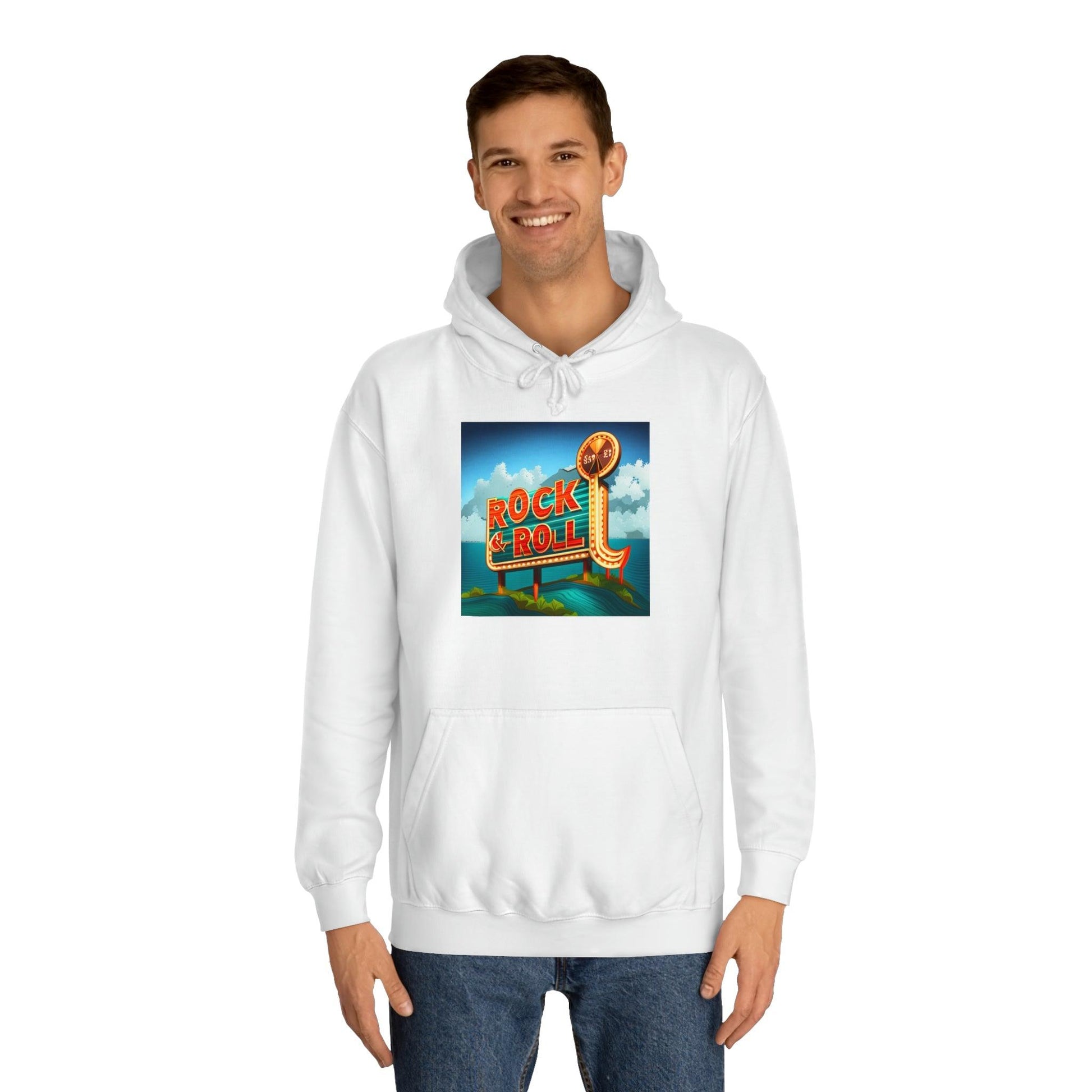 Rock & Roll Casino Unisex College Hoodie - Lizard Vigilante