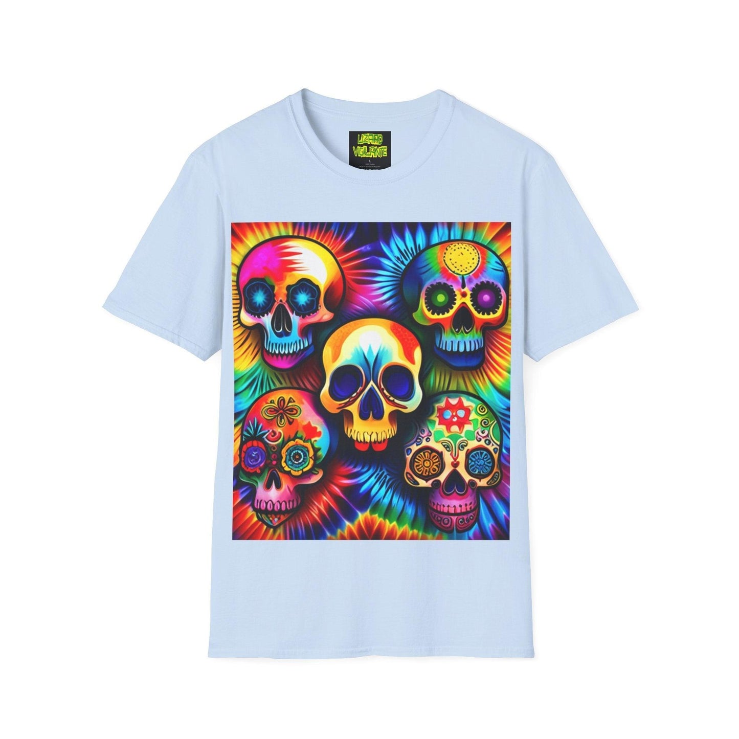 Escaped Skulls Unisex Softstyle T-Shirt - Lizard Vigilante