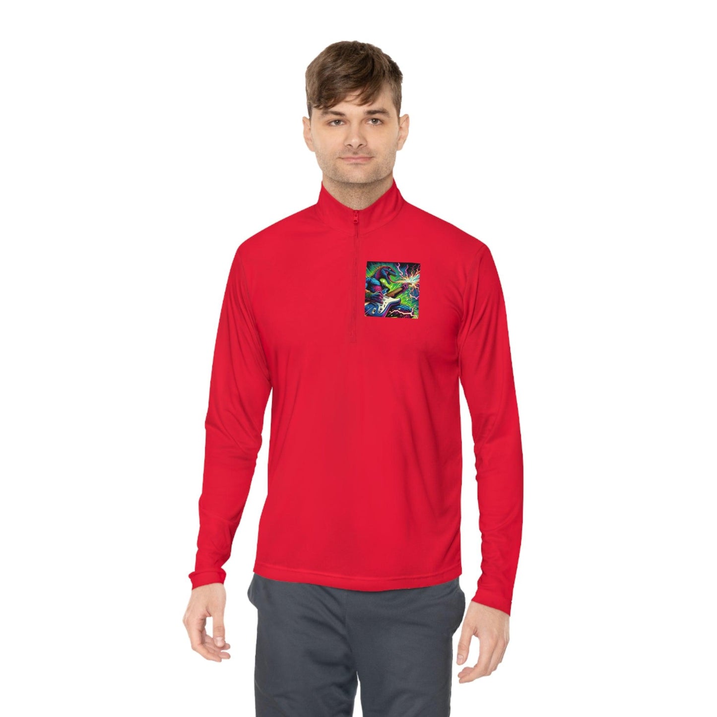 Lizard RockStar Unisex Quarter-Zip Pullover - Premium Long-sleeve from Printify - Just $51.69! Shop now at Lizard Vigilante