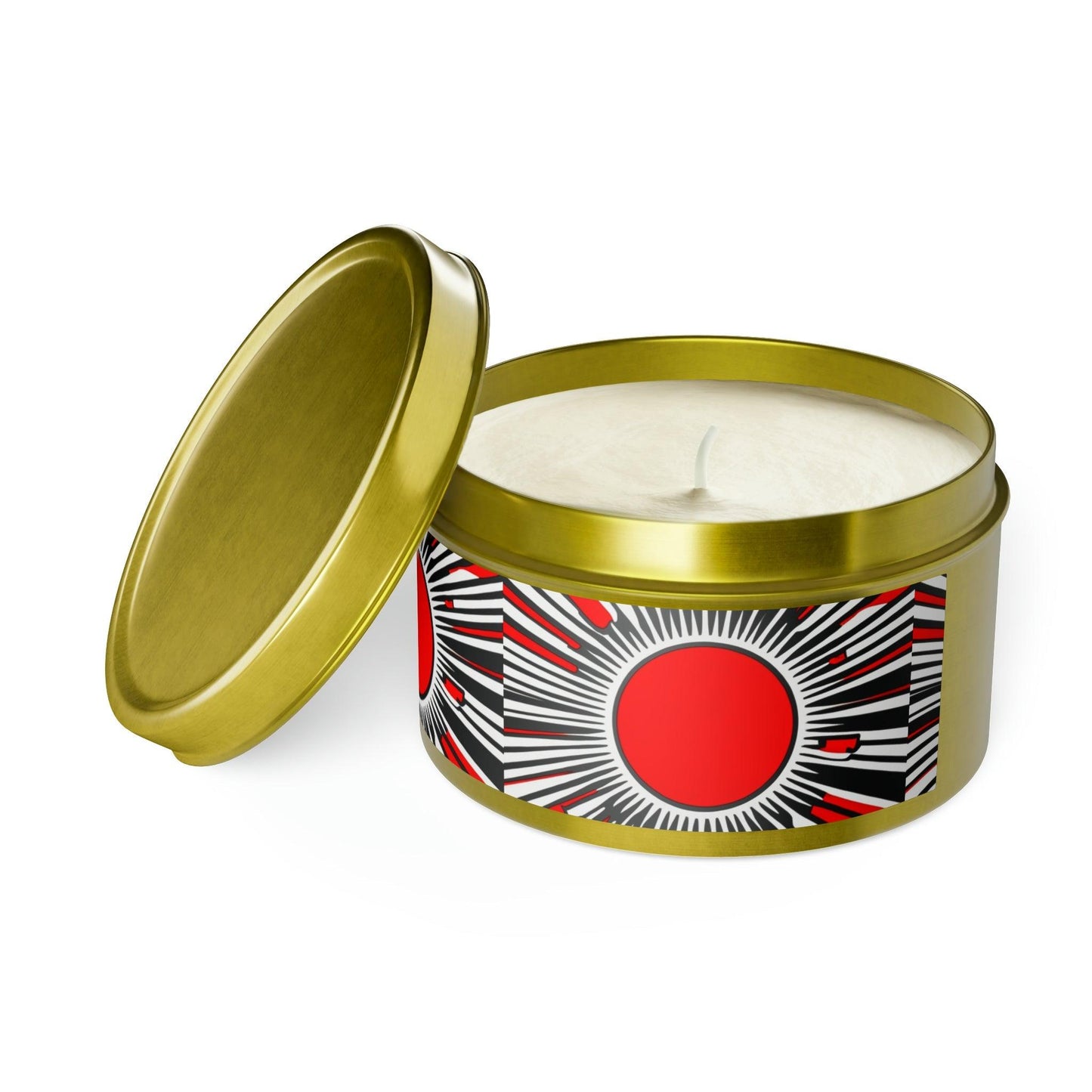 Red Circ Tin Candles - Lizard Vigilante