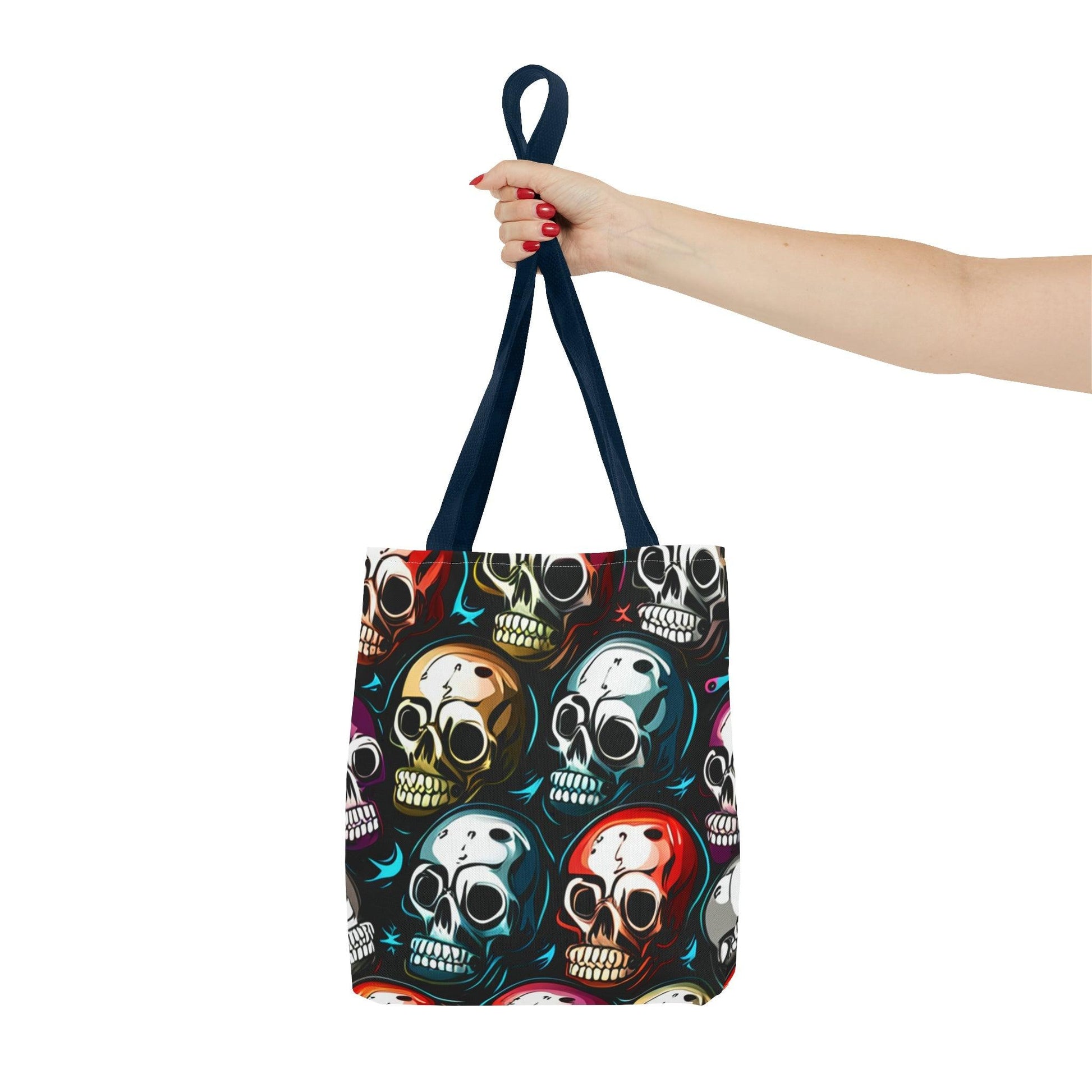 Death Metal Skulls Tote Bag (AOP) - Lizard Vigilante