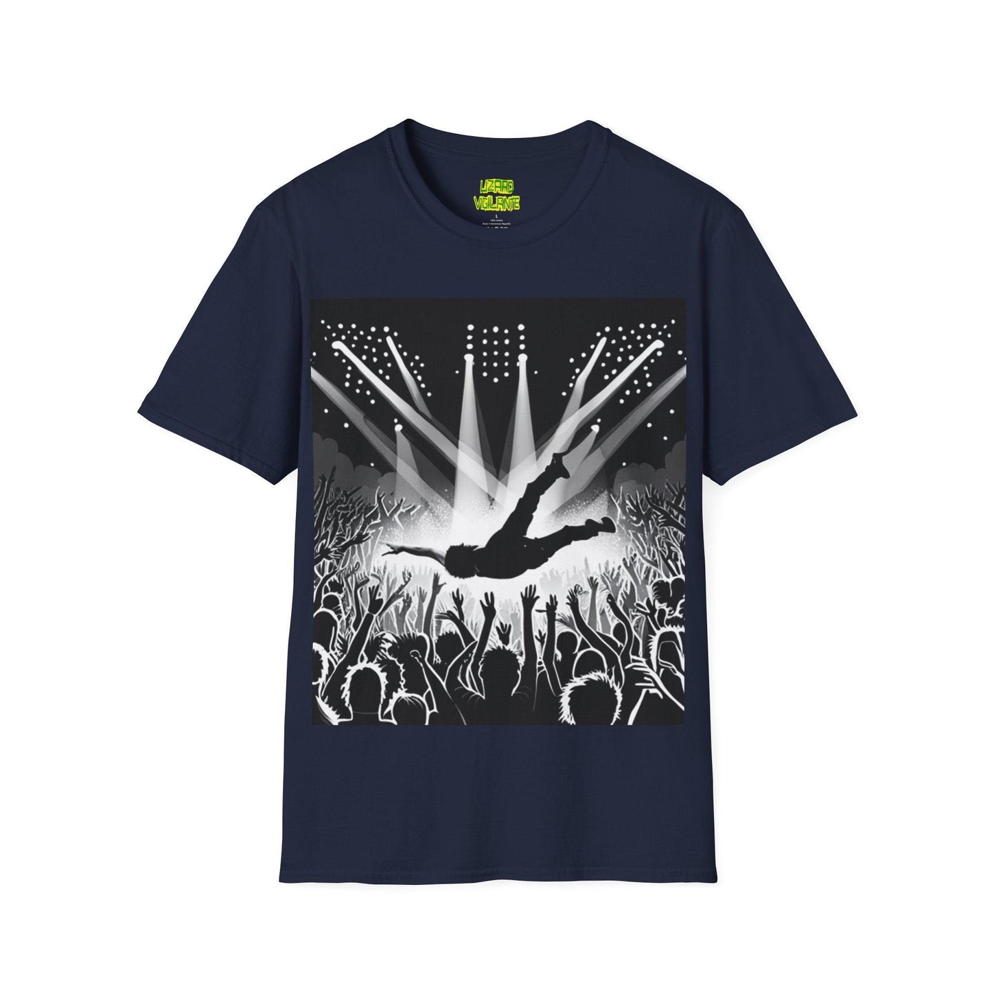 Crowd Surf Unisex Softstyle T-Shirt - Lizard Vigilante