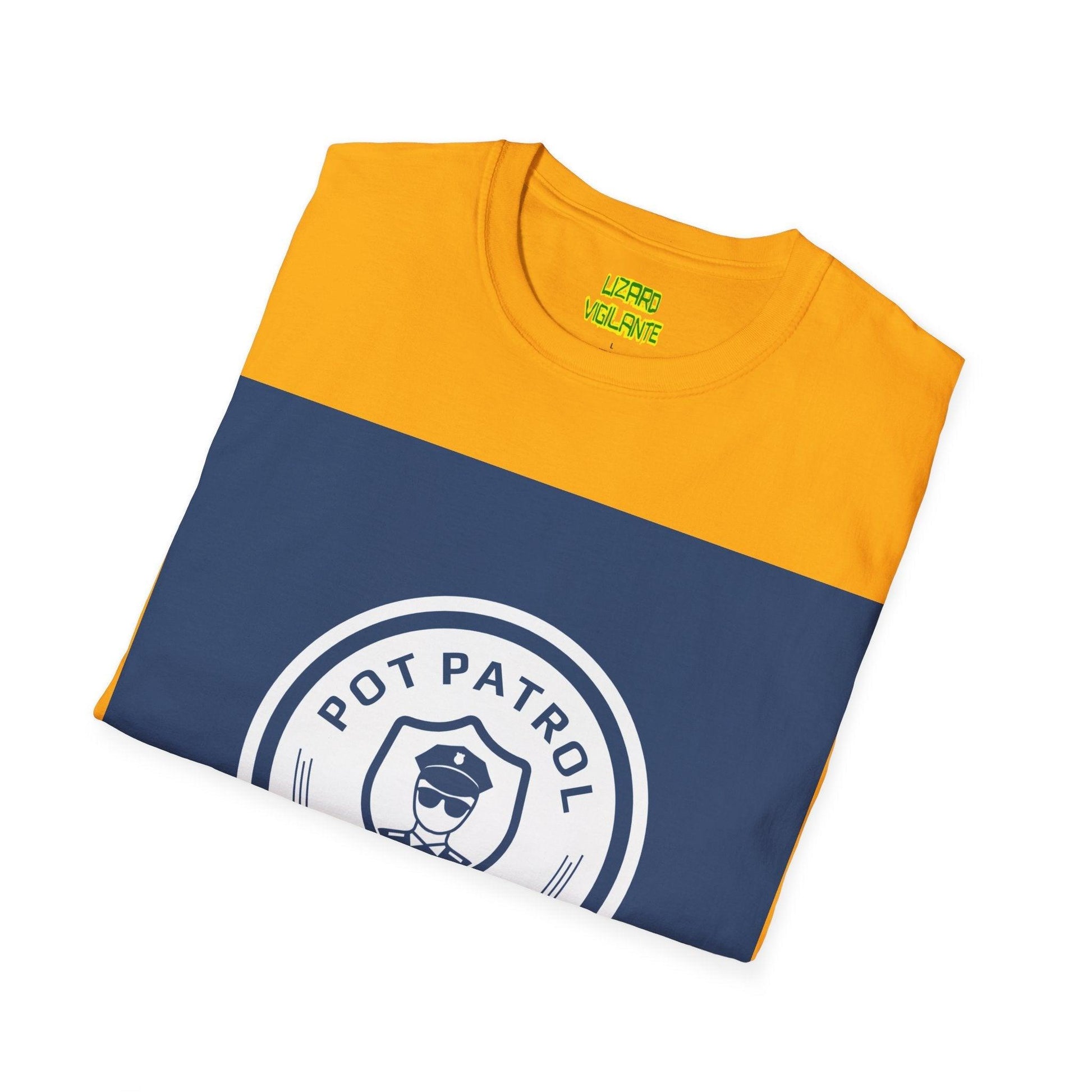 Pot Patrol Unisex Softstyle T-Shirt - Lizard Vigilante