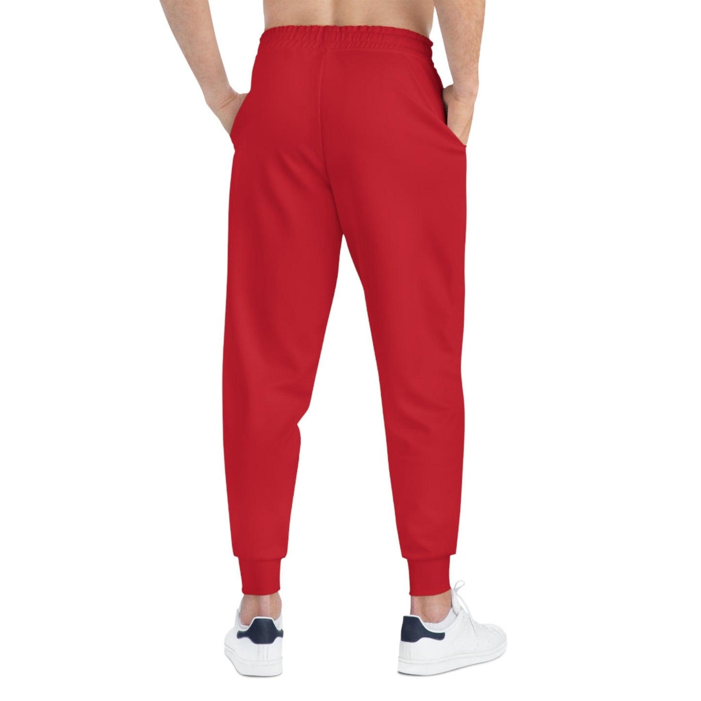 Comfortable Athletic Joggers - Red - Lizard Vigilante