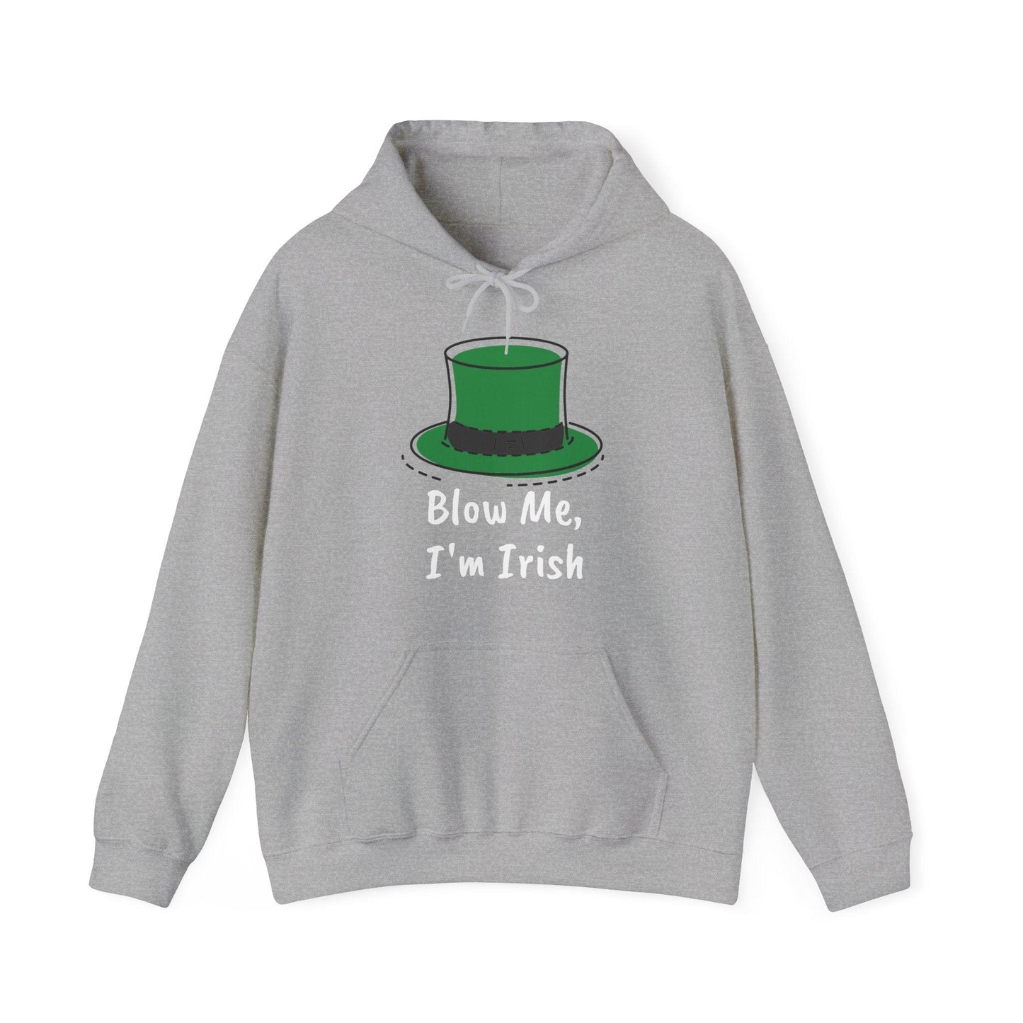 Blow Me, I'm Irish St. Patrick's Day Unisex Heavy Blend™ Hooded Sweatshirt - Lizard Vigilante