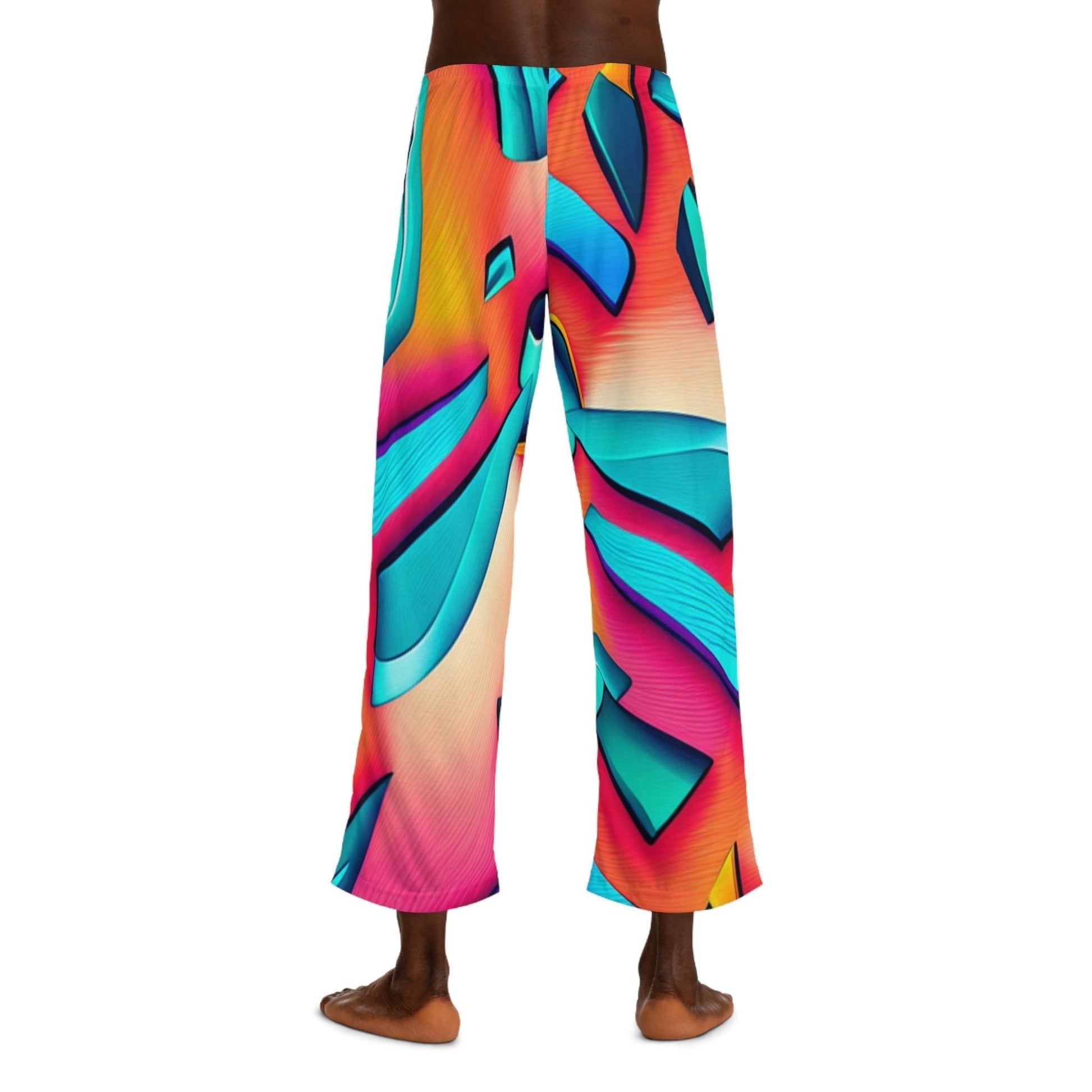 Geom Color Men's Pajama Pants - Lizard Vigilante