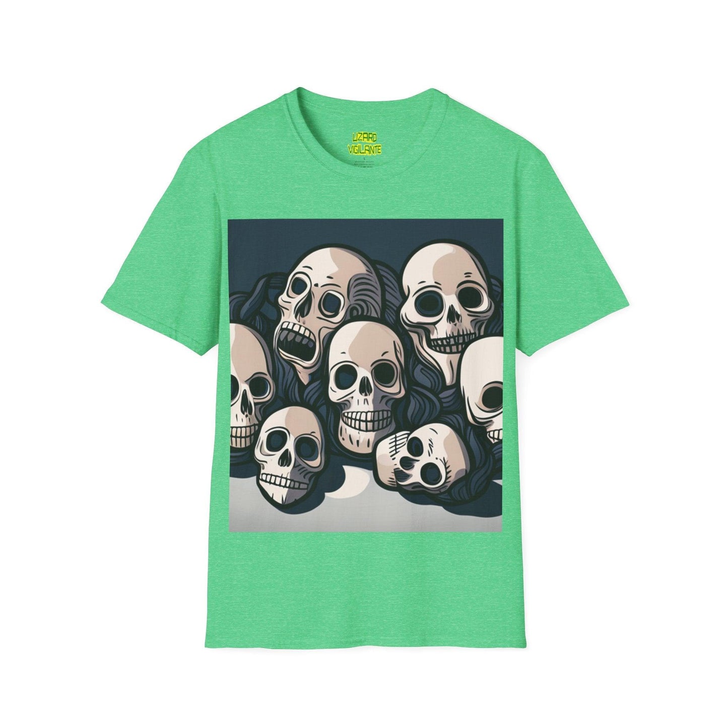 Comic Skulls Unisex Softstyle T-Shirt - Lizard Vigilante